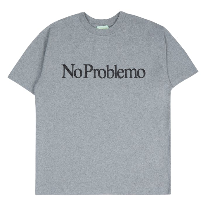 No Problemo Ss Tee Grey Marl, Unisex, Odevy, krátky rukáv, Šedá, M