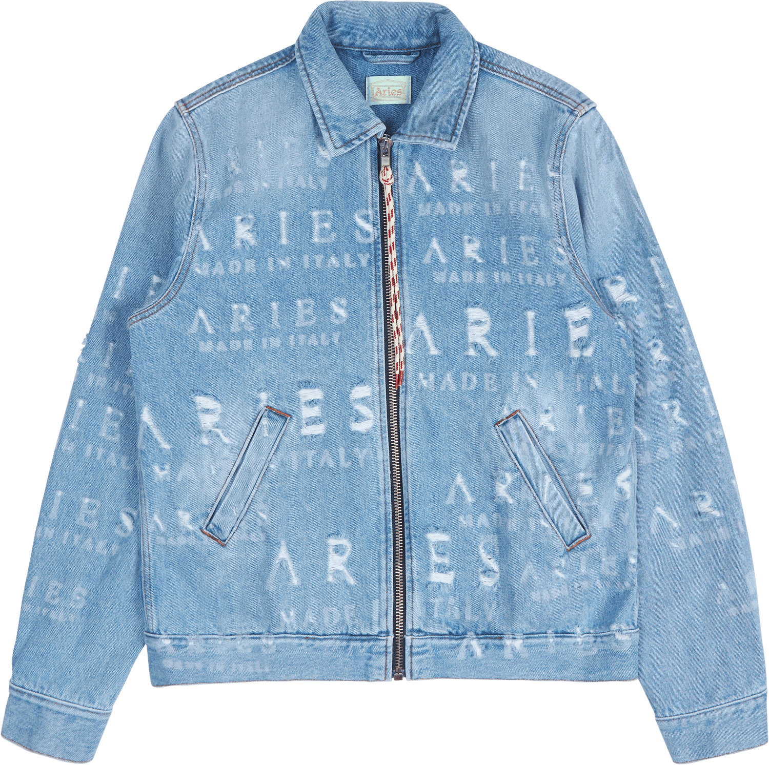 Destroyed Jean Jacket Blue