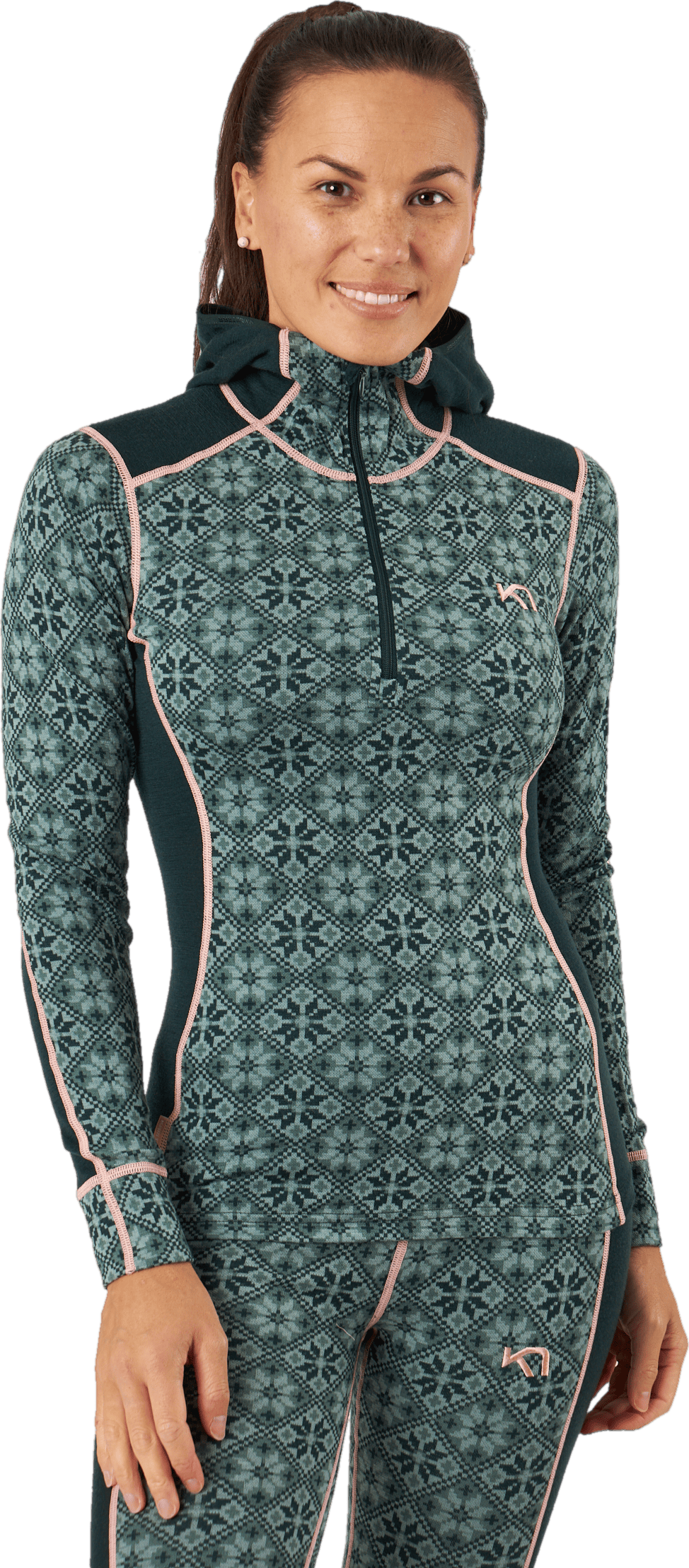 Rose Hood Murk, Female, Apparels, base layers, Alpine sports, Pink, M