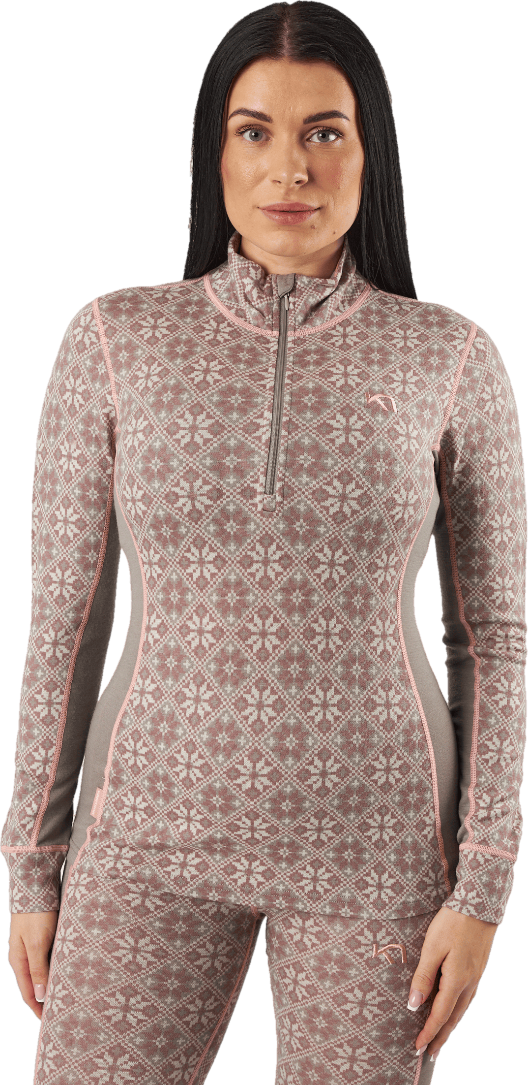 Rose H/z Taupe, Female, Vêtements, couches de base, Sport d'hiver, Beige, L