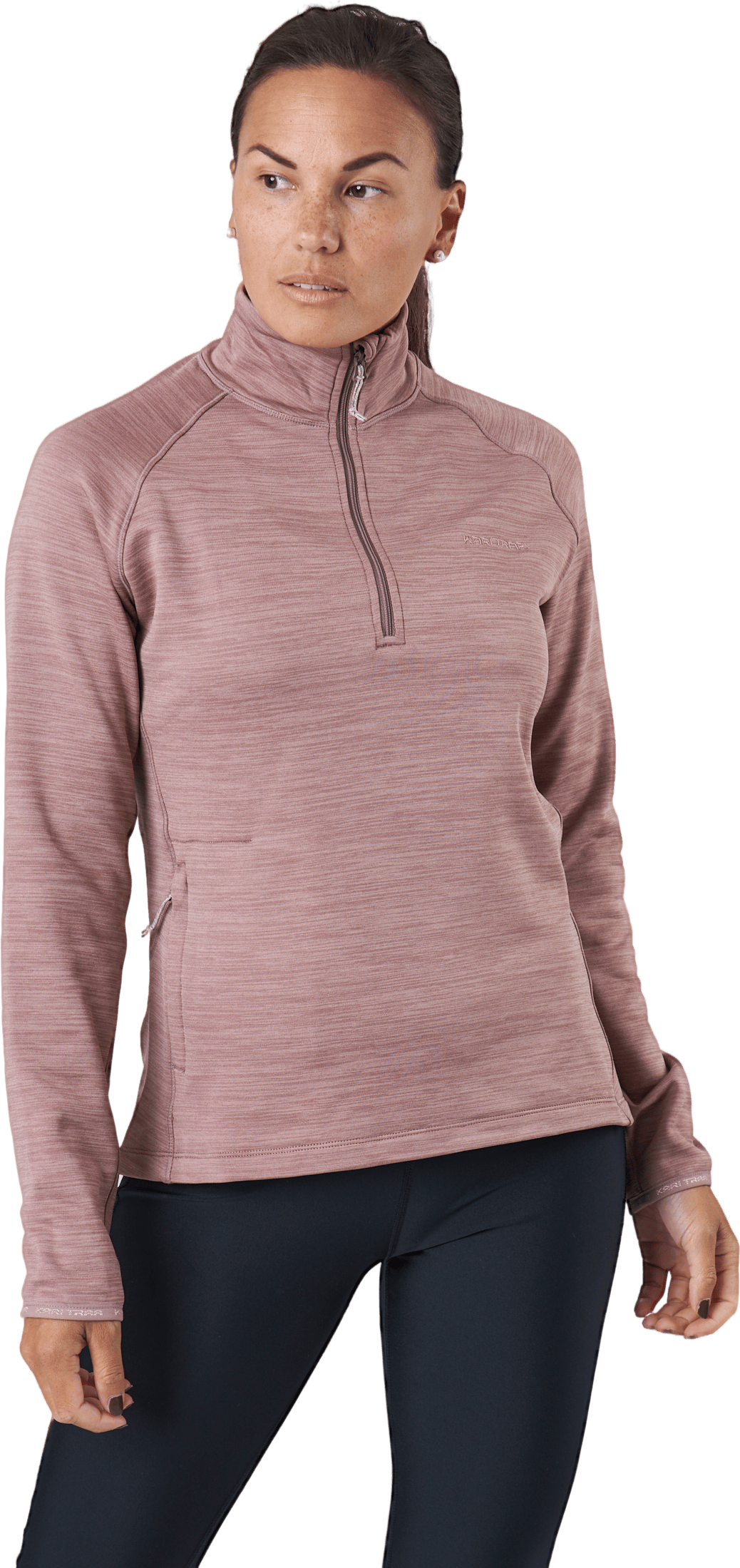 Berthe Midlayer Half Zip Taupe