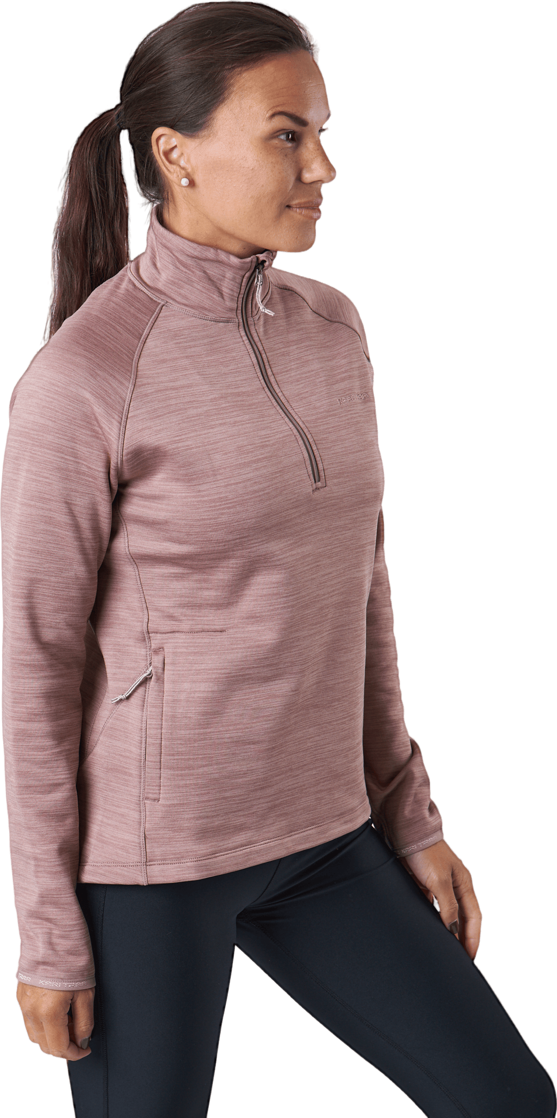 Berthe Midlayer Half Zip Taupe - Bild 2