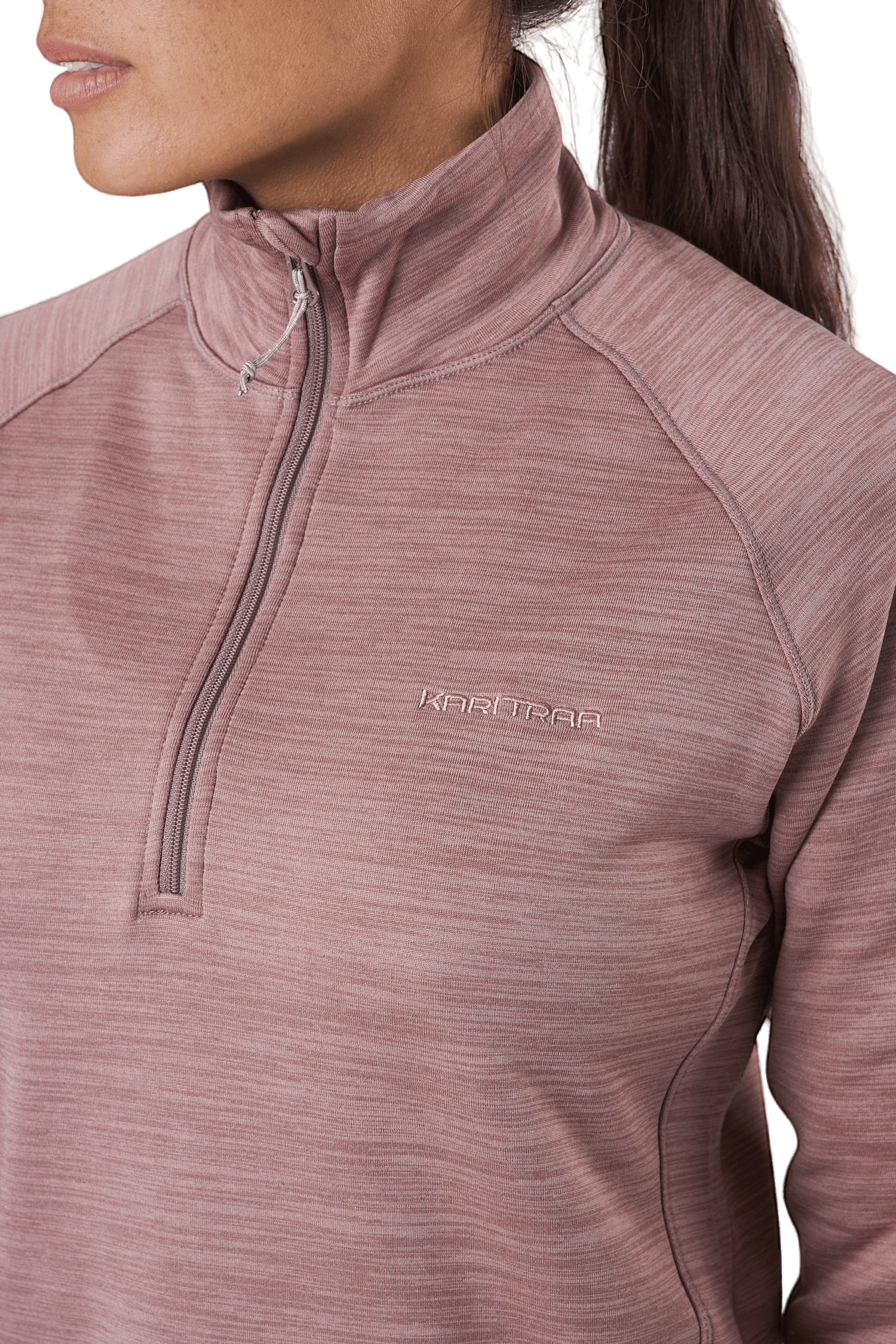 Berthe Midlayer Half Zip Taupe - Bild 4