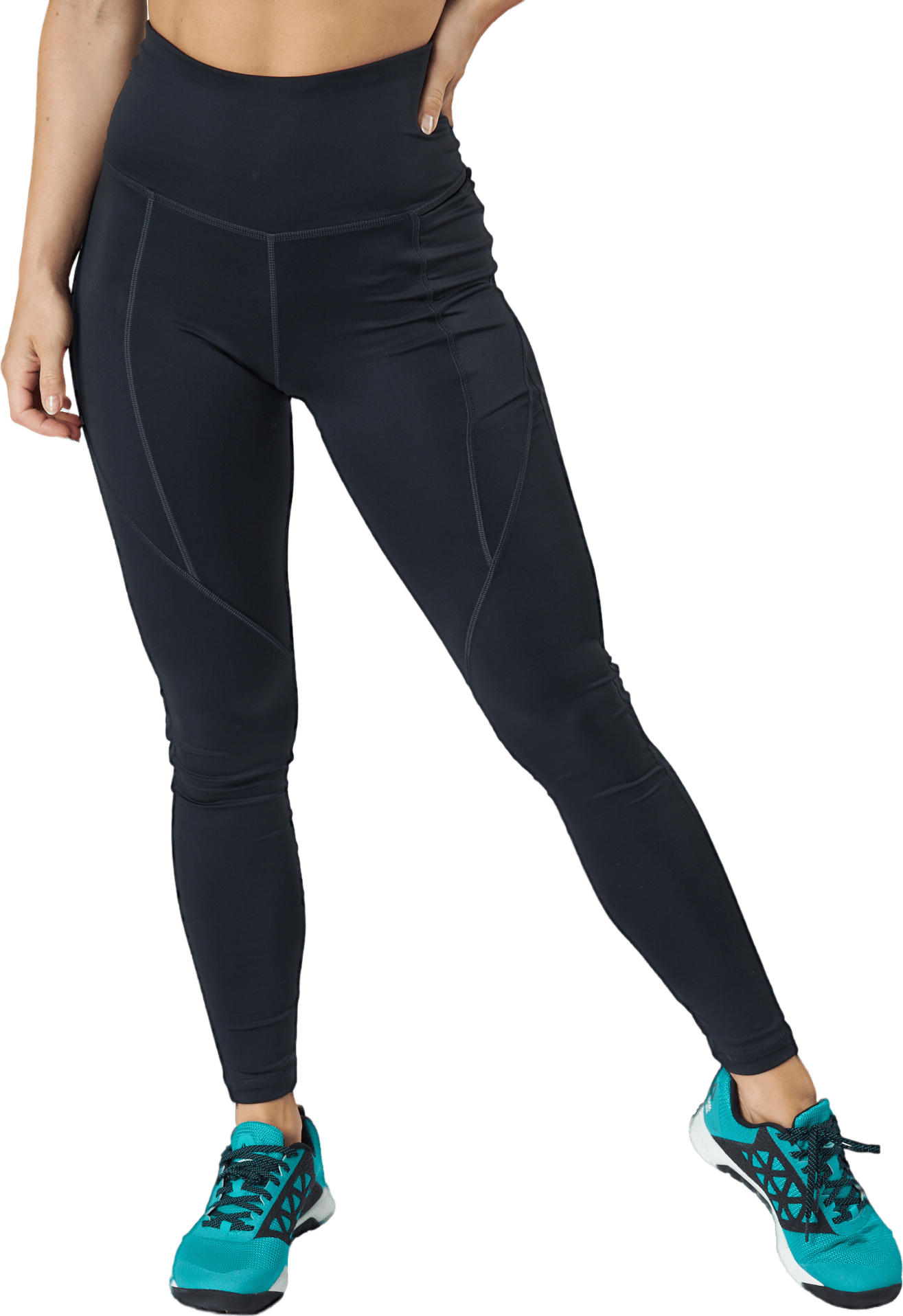 Wor Pp High Rise Tight Nghblk, Female, Odevy, Leggings, Posilovať, Čierna, L