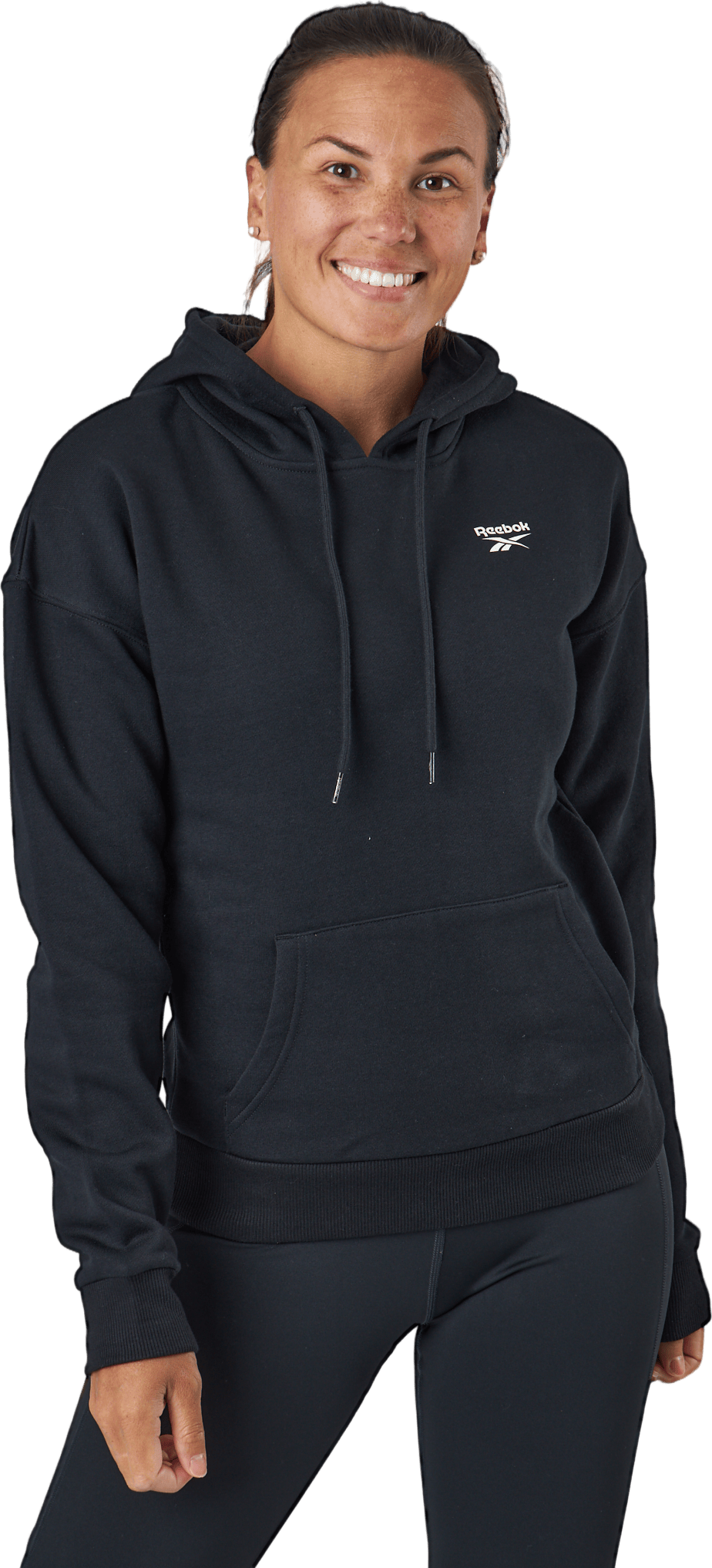 Ri Fleece Hoody Black, Female, Apparels, Shirts, Workout, Blue, L