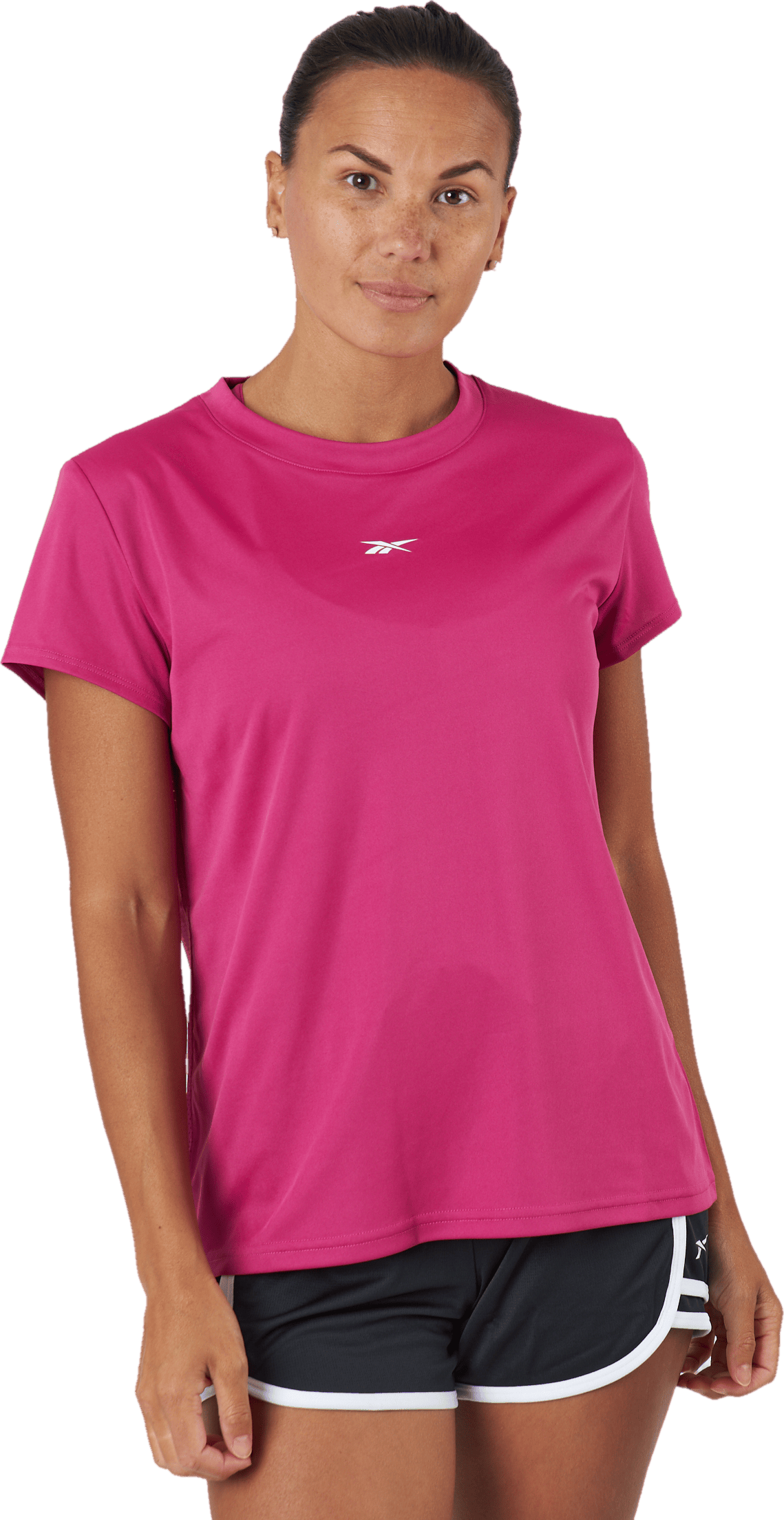 Wor Commercial Poly Tee Seprpi, Female, Ropa, Camiseta de manga corta, Fitness, Rosa, XL