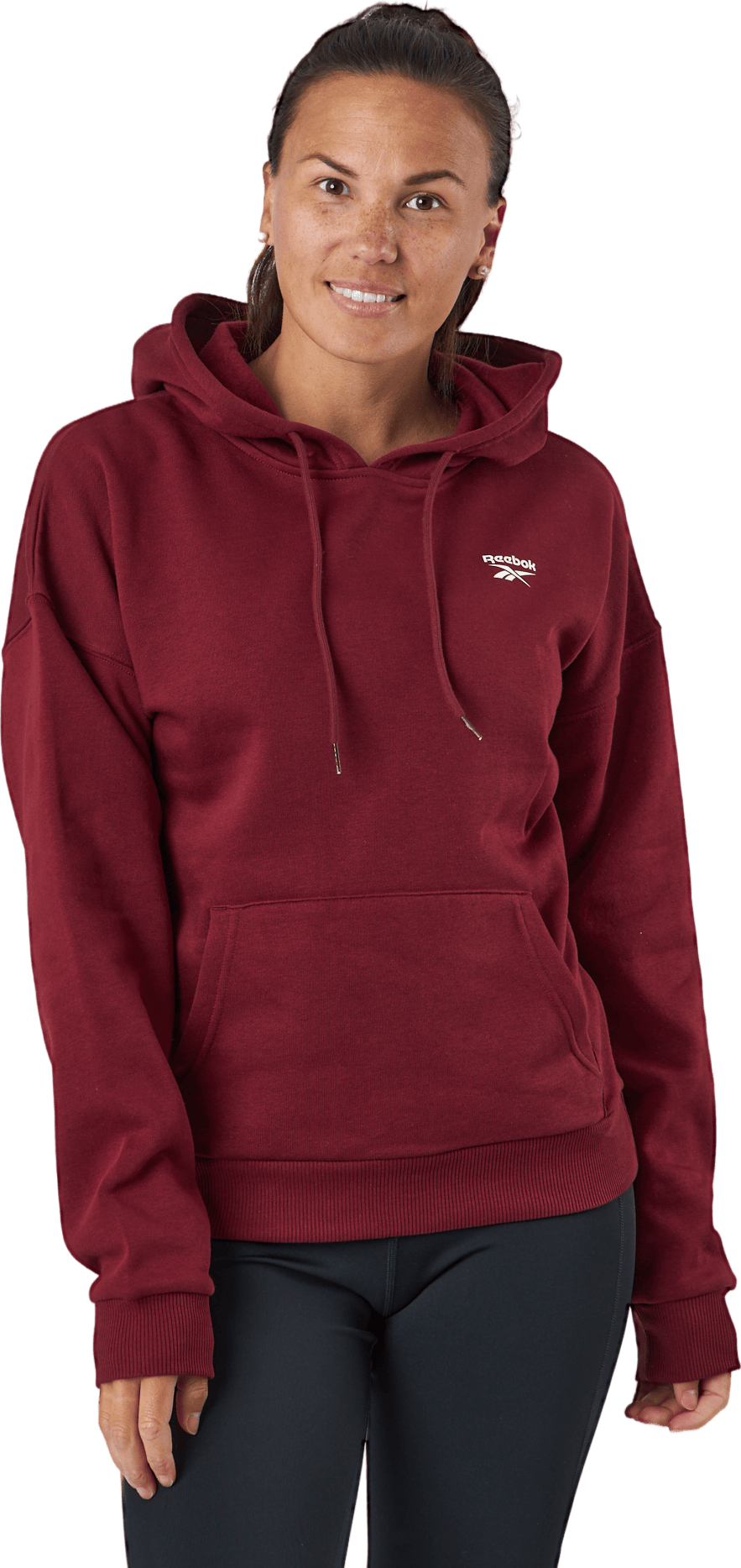 Ri Fleece Hoody Clabur, Female, Abbigliamento, Camicie, Allenamento, Rosso, S