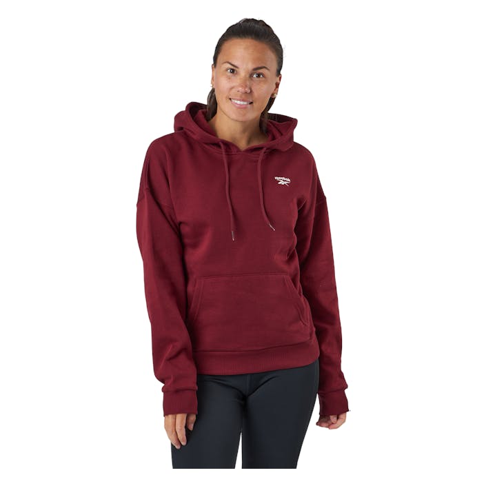 Ri Fleece Hoody Clabur, Female, Apparels, Shirts, Workout, Red, L