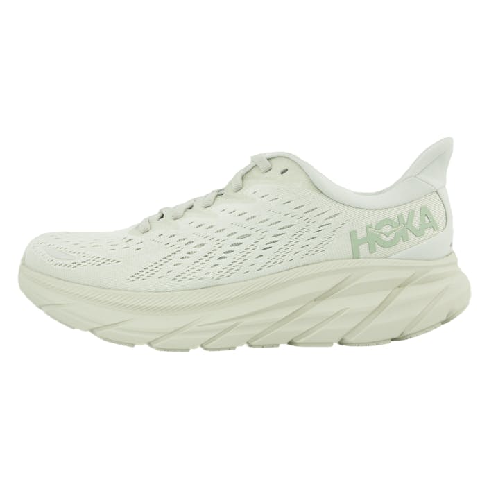 W Clifton 8 Smoke Green / Celadon Tint, Female, Schuhe, Laufschuhe, Laufen, Weiß, EU 40