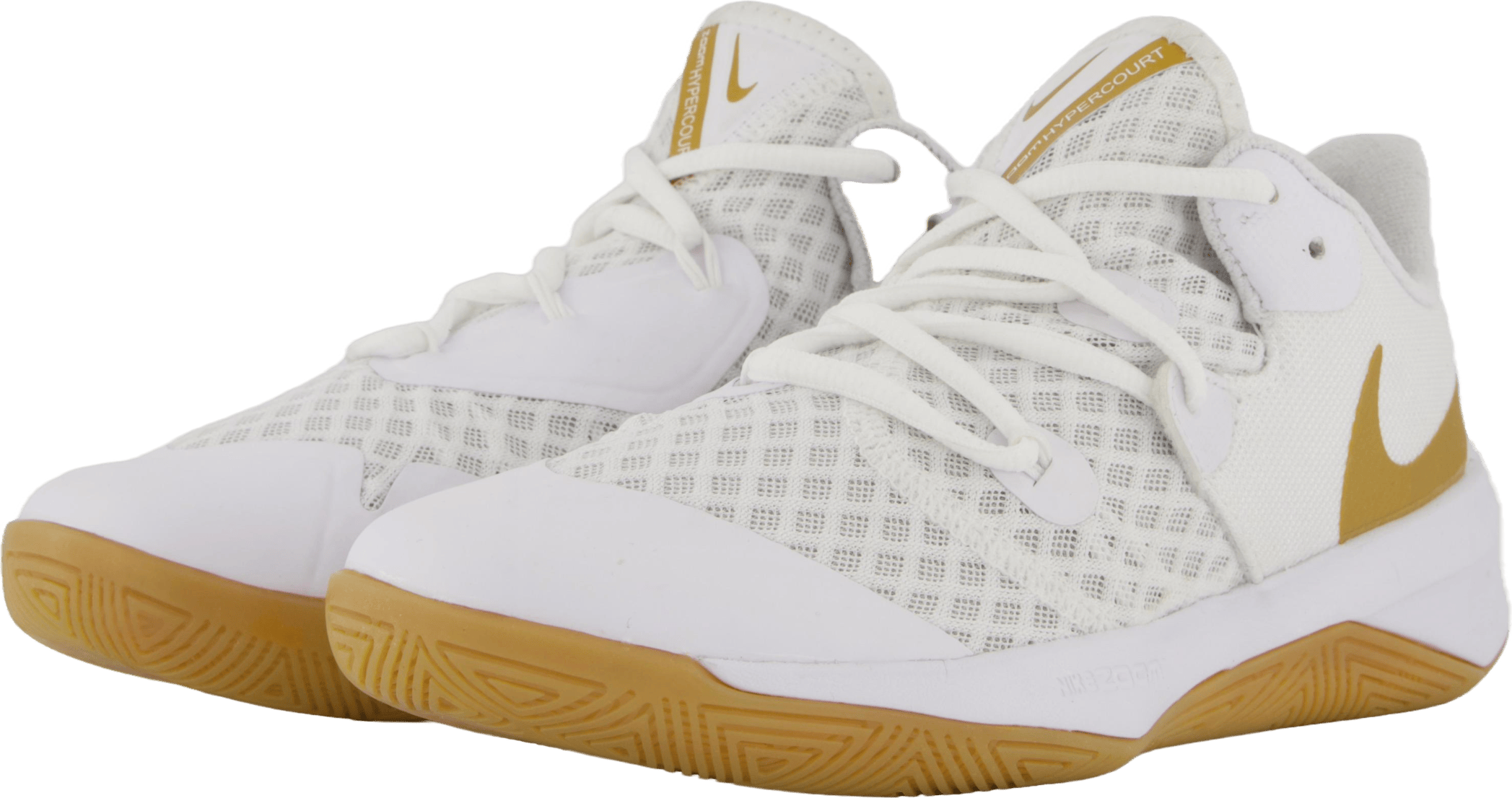 Unisex Hyperspeed Court Indoor White/mtlc Gold - Bild 2