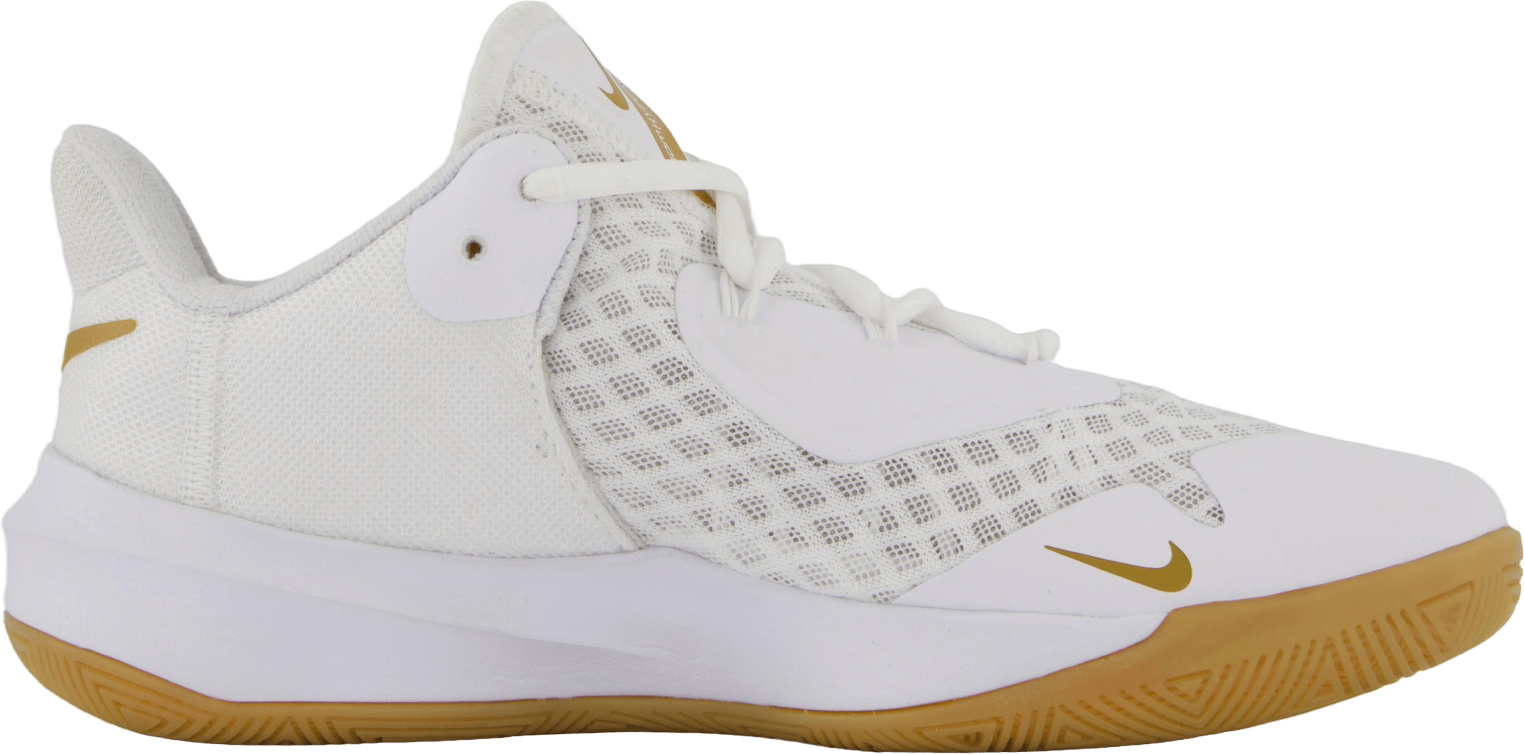 Unisex Hyperspeed Court Indoor White/mtlc Gold - Bild 3