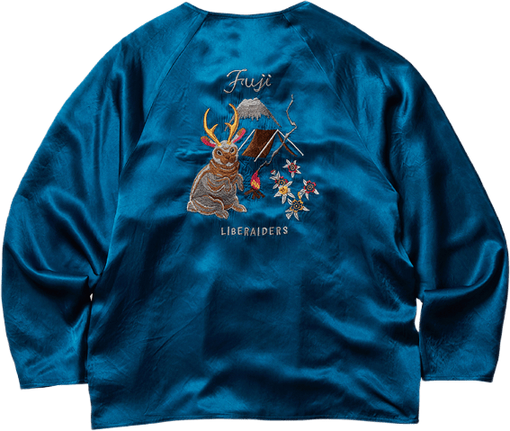 Jackalope Souvenir Jacket Blue - Bild 2