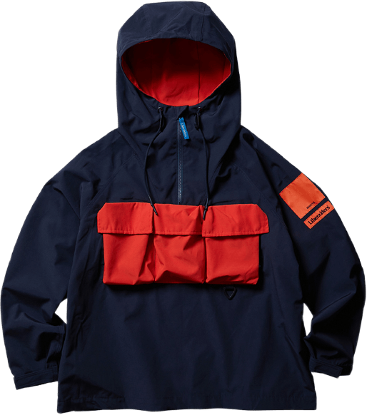 Lr Half Zip Anorak Navy, Male, Odevy, bundy, Modrá, M