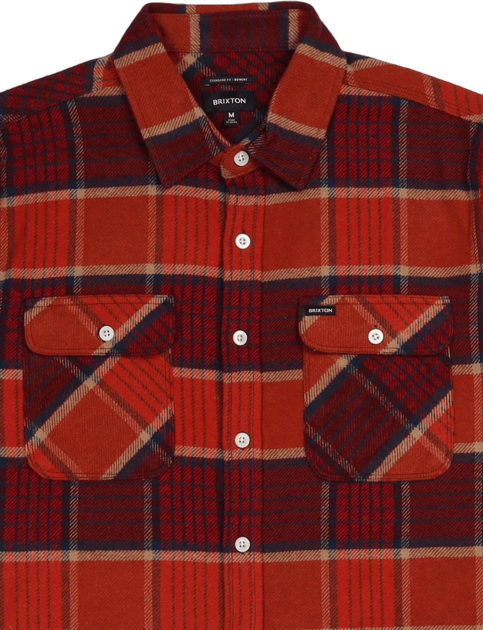 Bowery L/s Flannel Mahogany/burnt Henna/mars Red - Bild 2