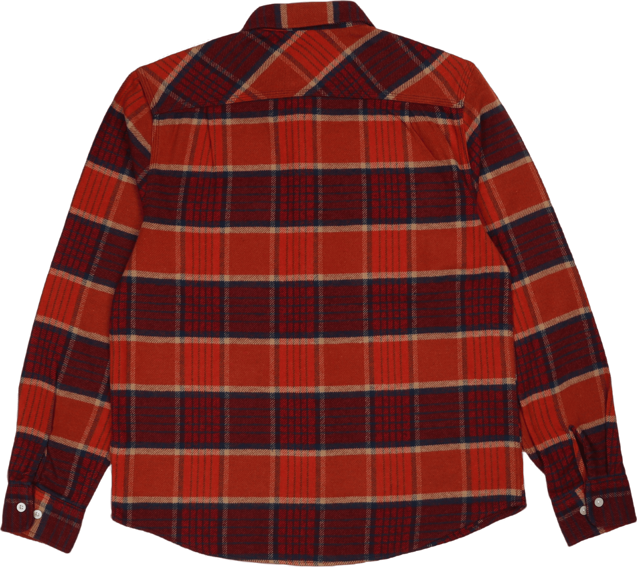 Bowery L/s Flannel Mahogany/burnt Henna/mars Red - Bild 4