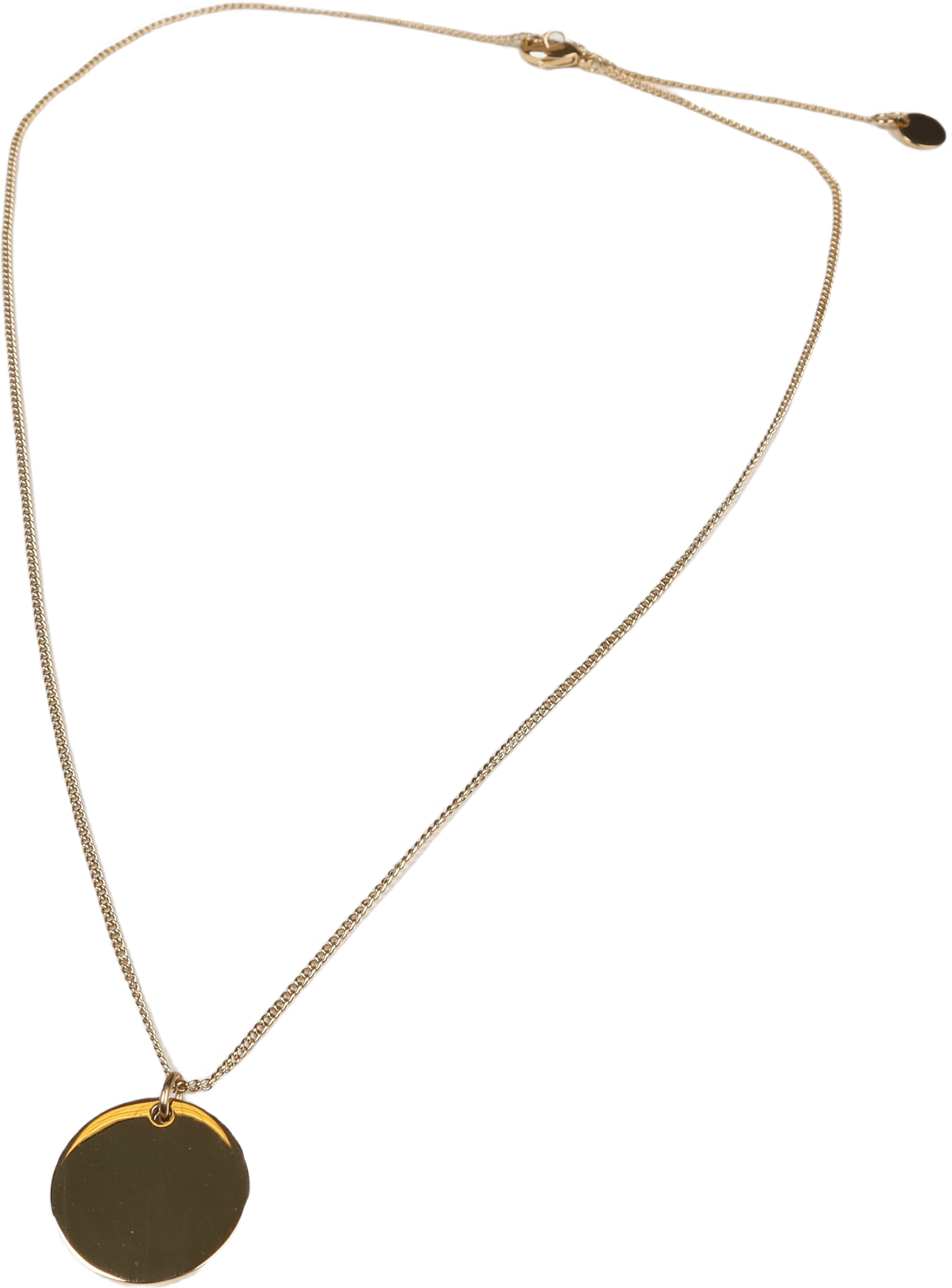 Collier Eloi Double Medaille Bicolore, Unisex, Ekwipunek, inne akcesoria, Żółty, ONESIZE