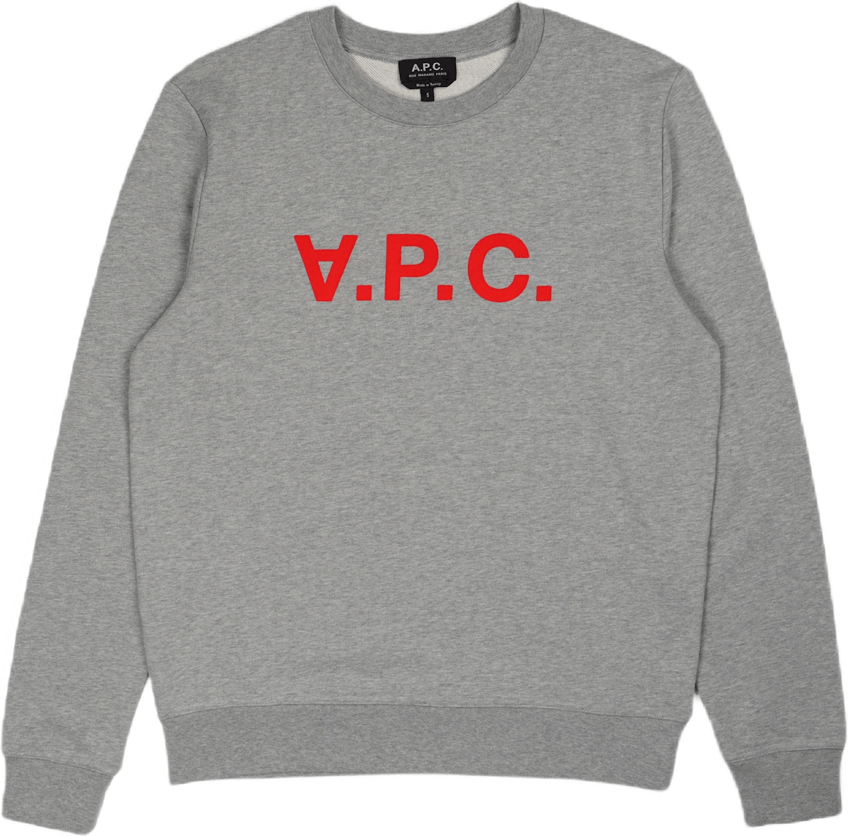 Sweat Vpc H Neon Rouge Gris Chine