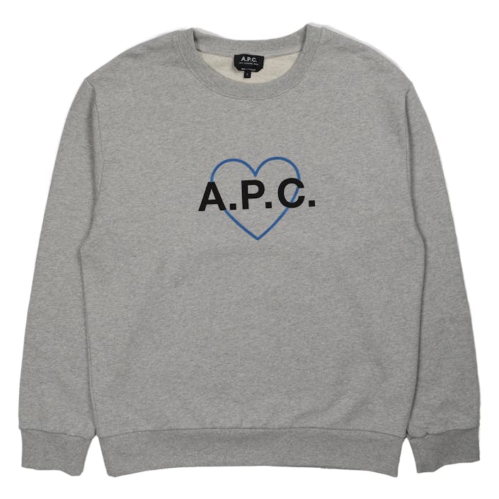 Sweat Jules Gris Chine, Unisex, Odevy, mikiny a mikiny, Šedá, XL