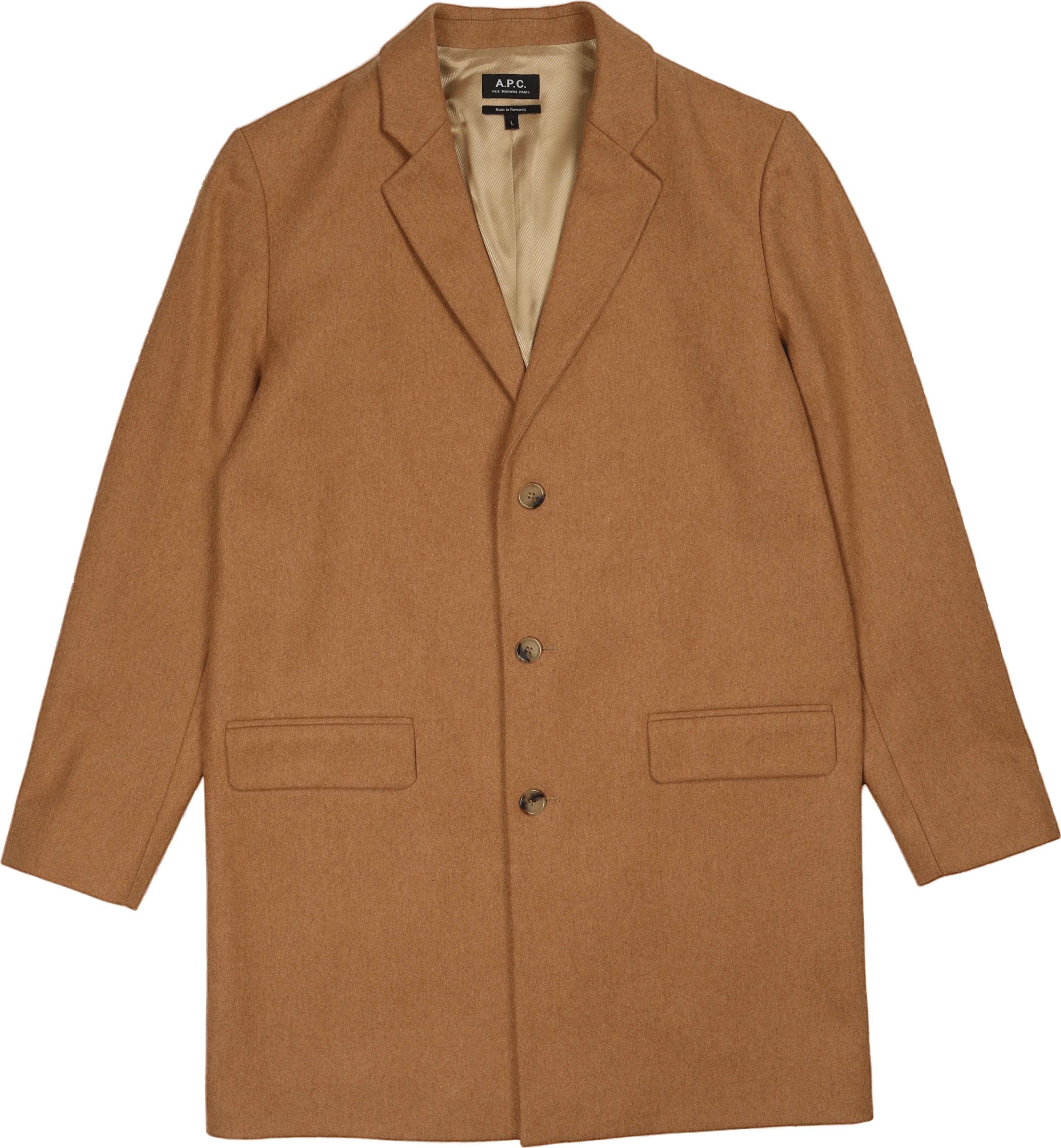 Manteau Visconti Beige Chiné, Unisex, Vêtements, vestes, Marron, M