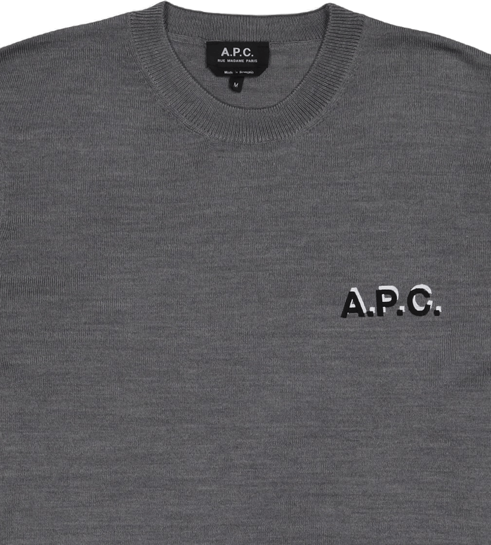 Pull Brian Gris Clair Chine - Bild 2