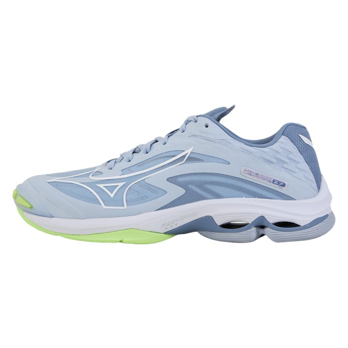 Wave Lightning Z7 W Heather/white/neo Lime, Female, Shoes, Training shoes, Floorball, Blue, EU 38