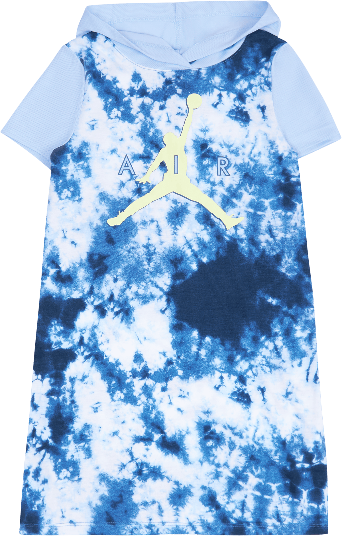 Cloud Dye Hooded Mesh Dress