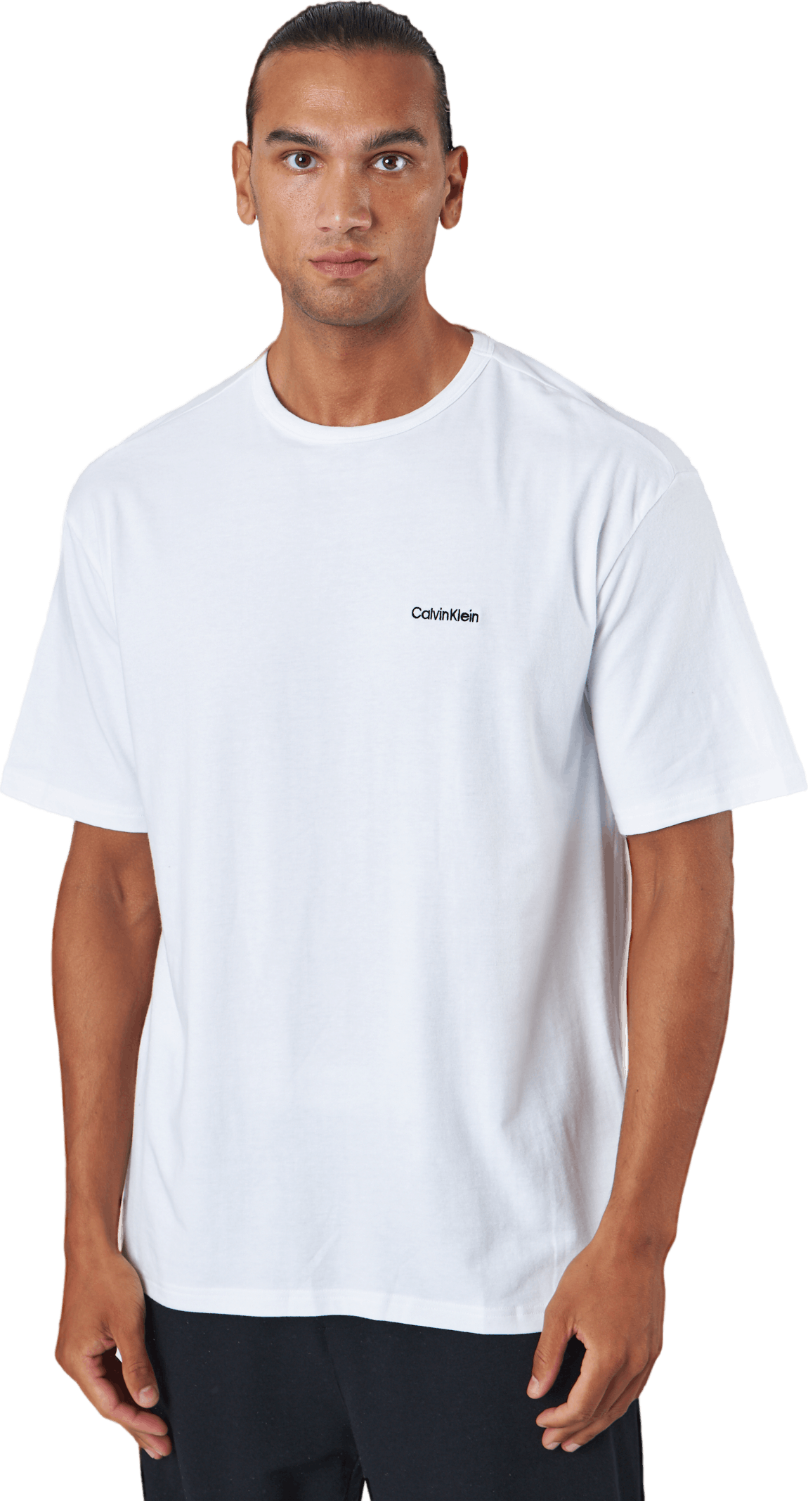 S/s Crew Neck White, Male, Odzież, Podkoszulek, Biały, S