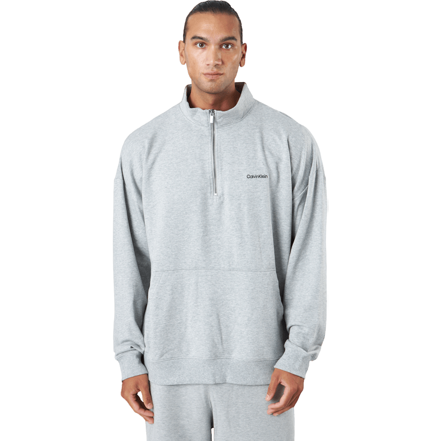 L/s Quarter Zip Grey Heather