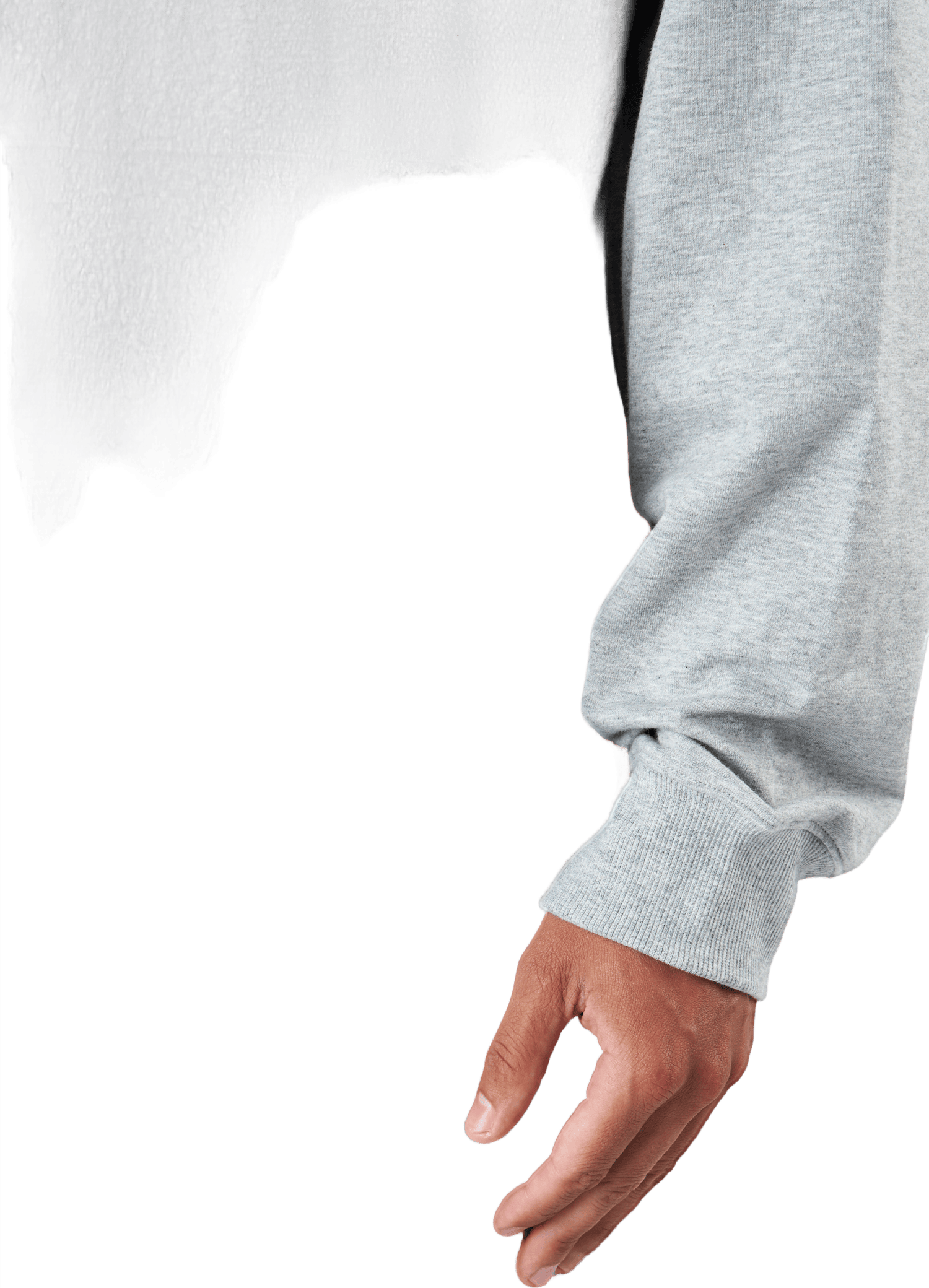 L/s Quarter Zip Grey Heather - Bild 5