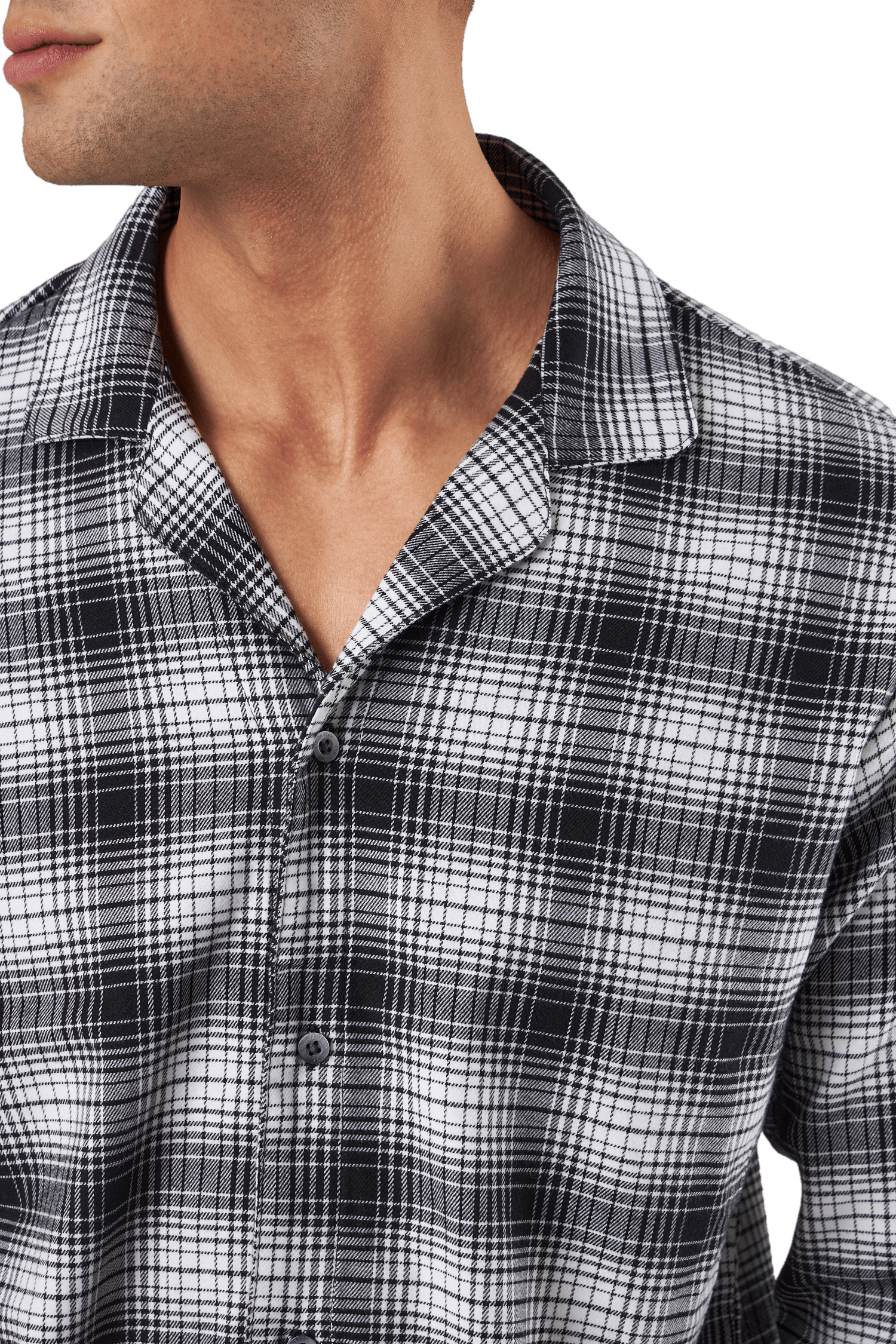 L/s Button Down Ck Shadow Plaid_black - Bild 4