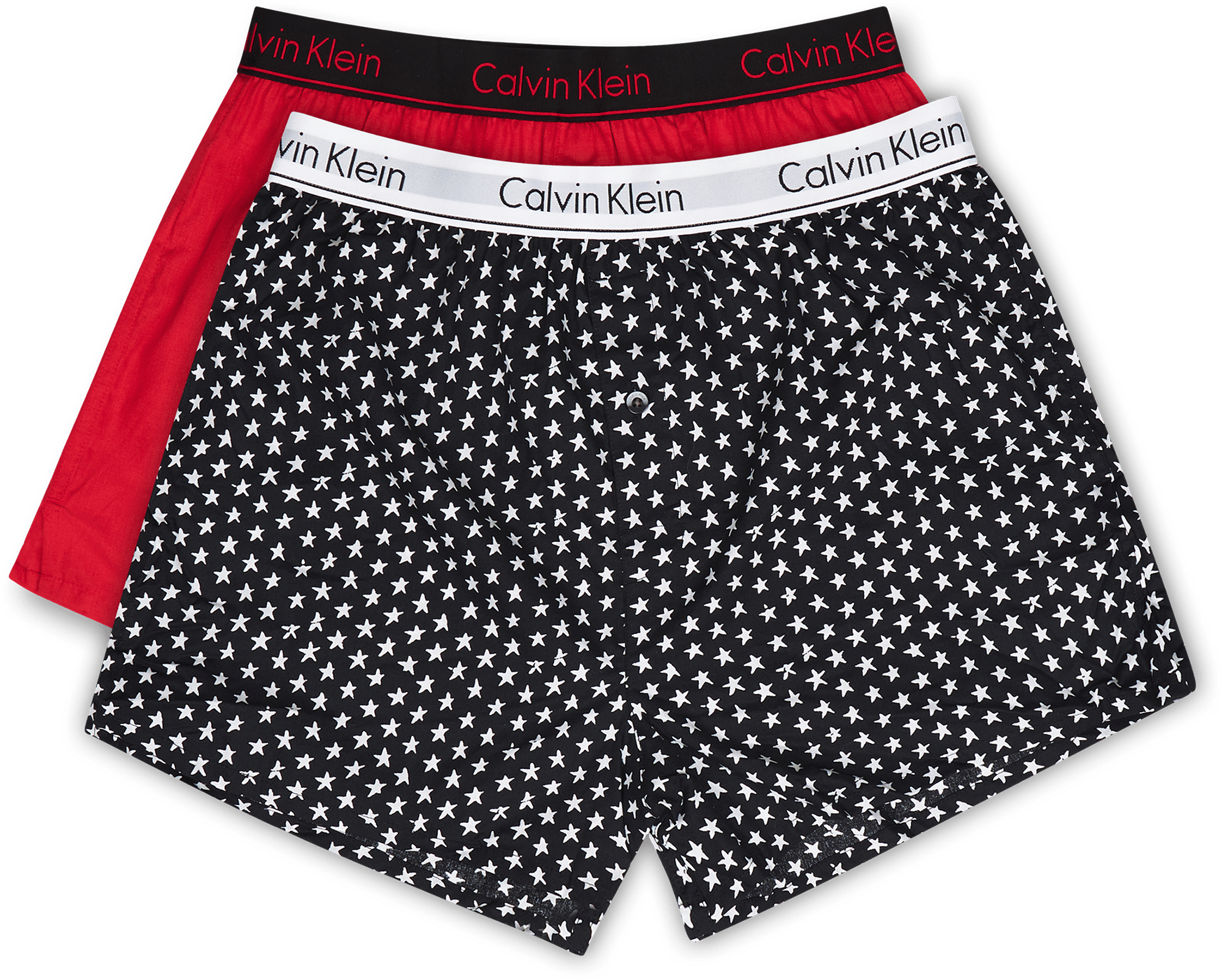 Slim Fit Boxer 2pk Red, Male, Odzież, Bielizna, Czerwony, M