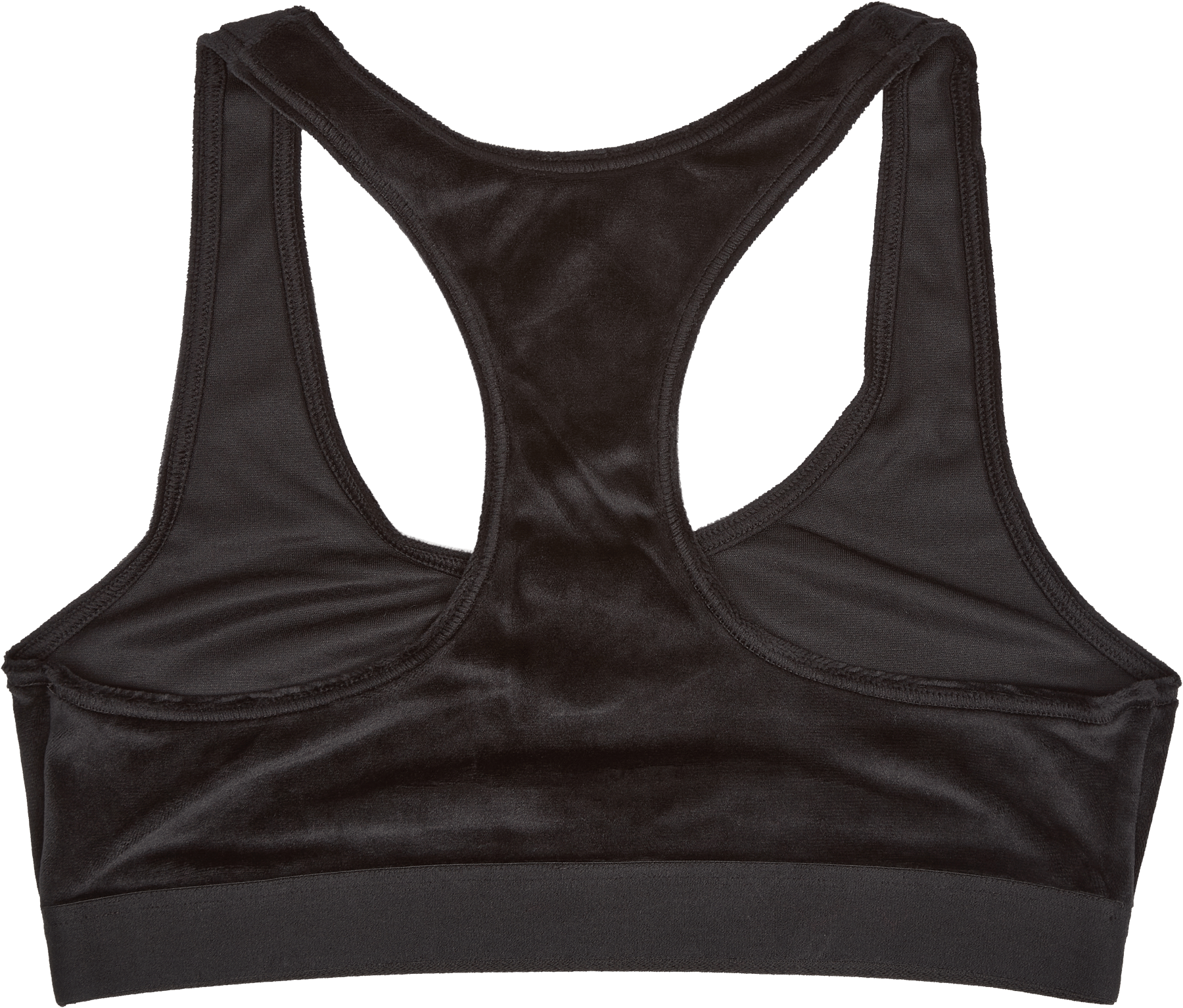 Unlined Bralette Velour Black - Bild 2