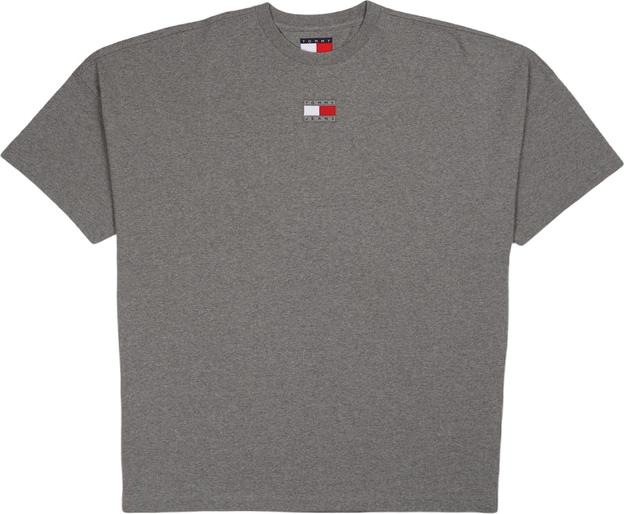 Tjcu Split Hem Flag Tee Mid Grey Heather