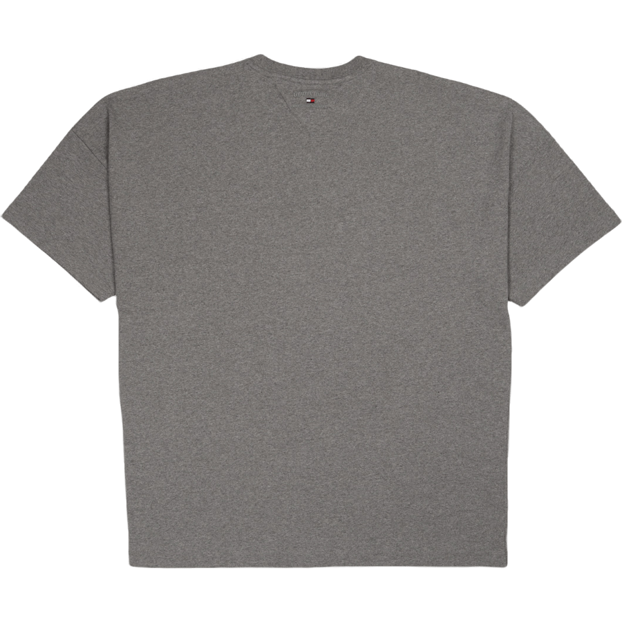 Tjcu Split Hem Flag Tee Mid Grey Heather - Bild 3