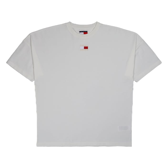 Tjcu Split Hem Flag Tee Ancient White, Male, Odevy, Tops, Šedá, XL