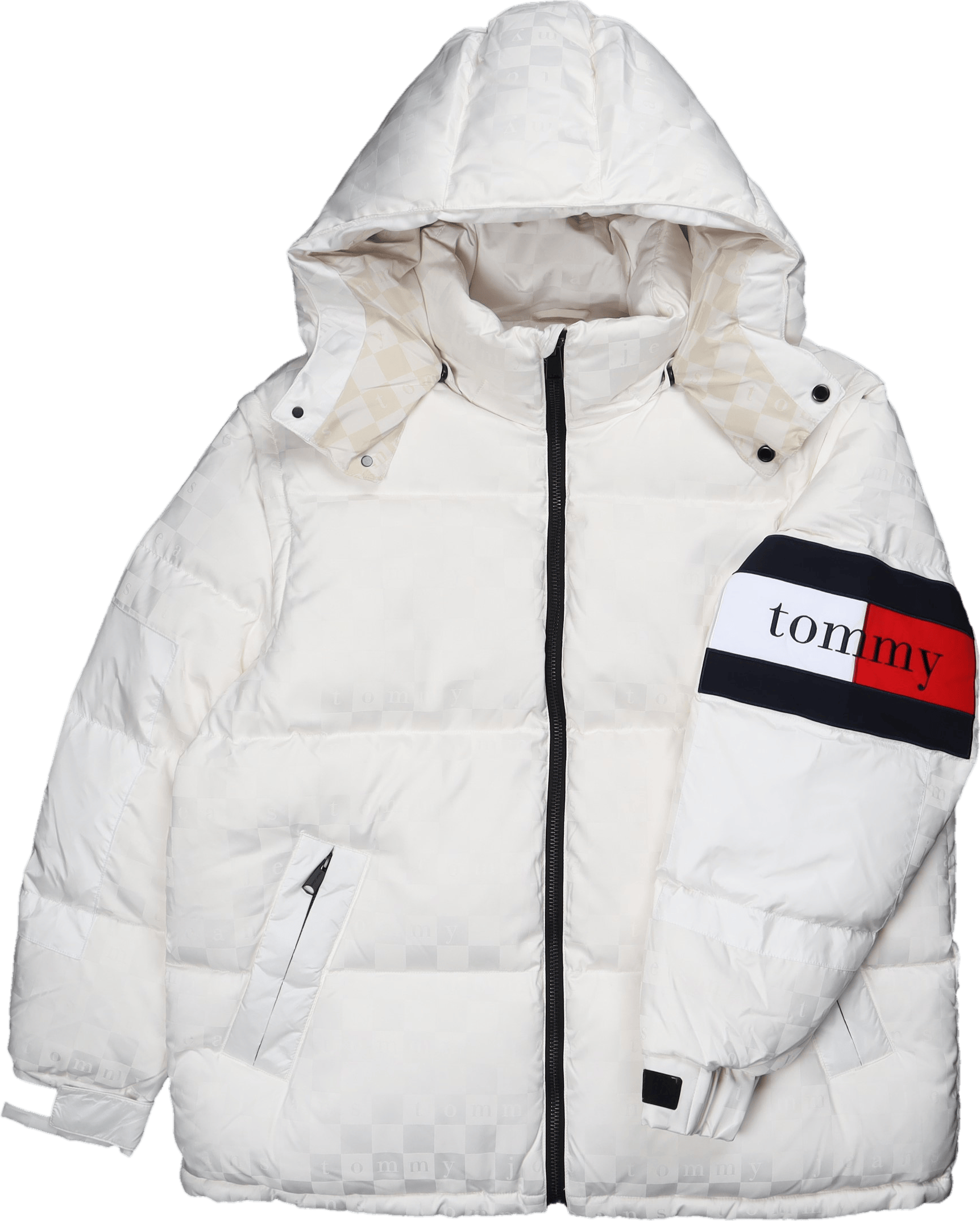 Tjcu Monogram Puffer Jacket Ancient White - Bild 2