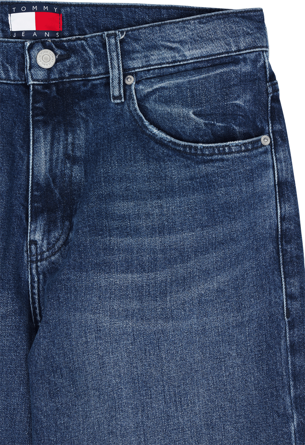 Tjcu Wide Leg Denim Pant Indigo Denim Stone Washed - Bild 3