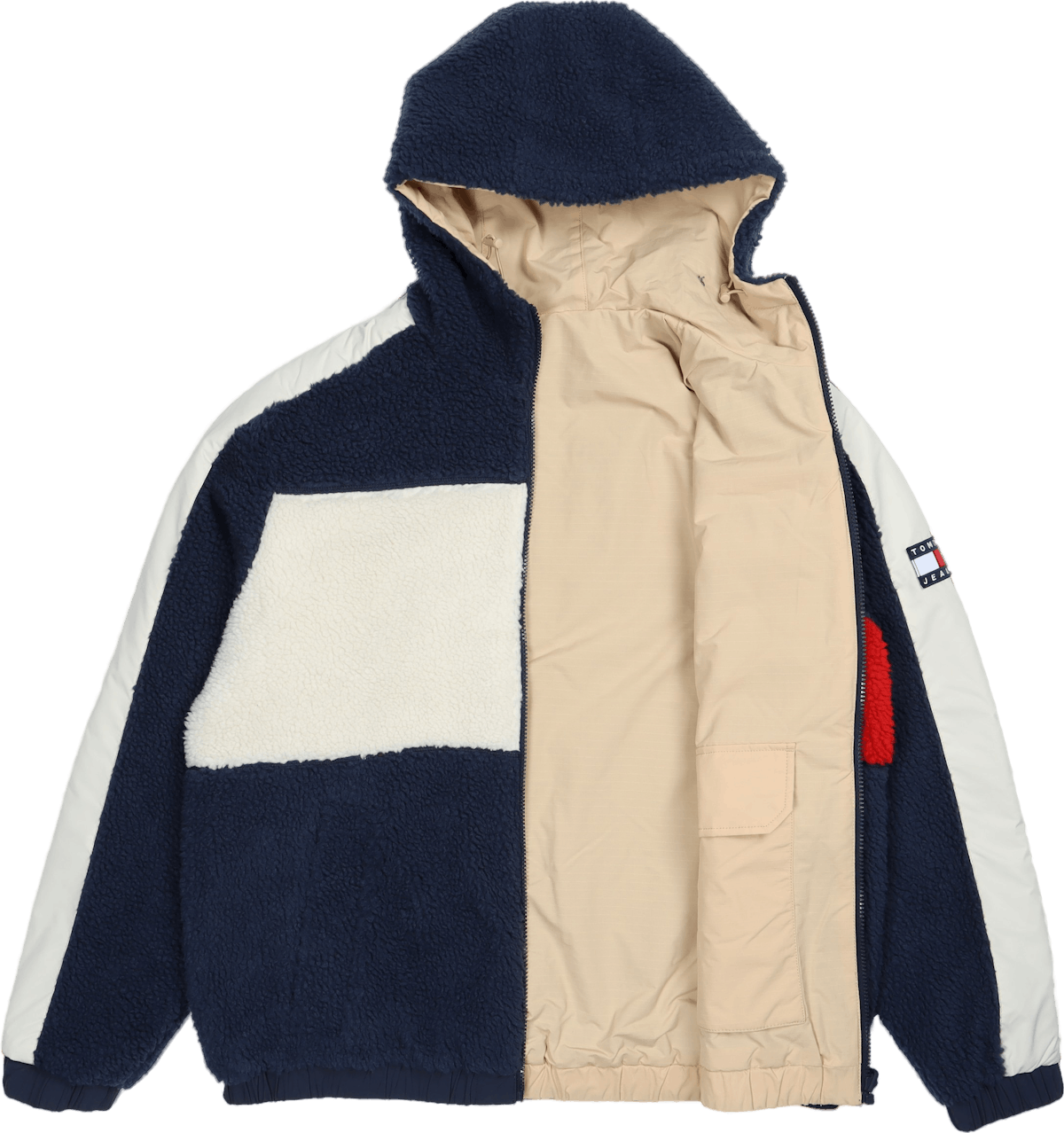 Tjm Reversible Sherpa Jacket Twilight Navy / Multi