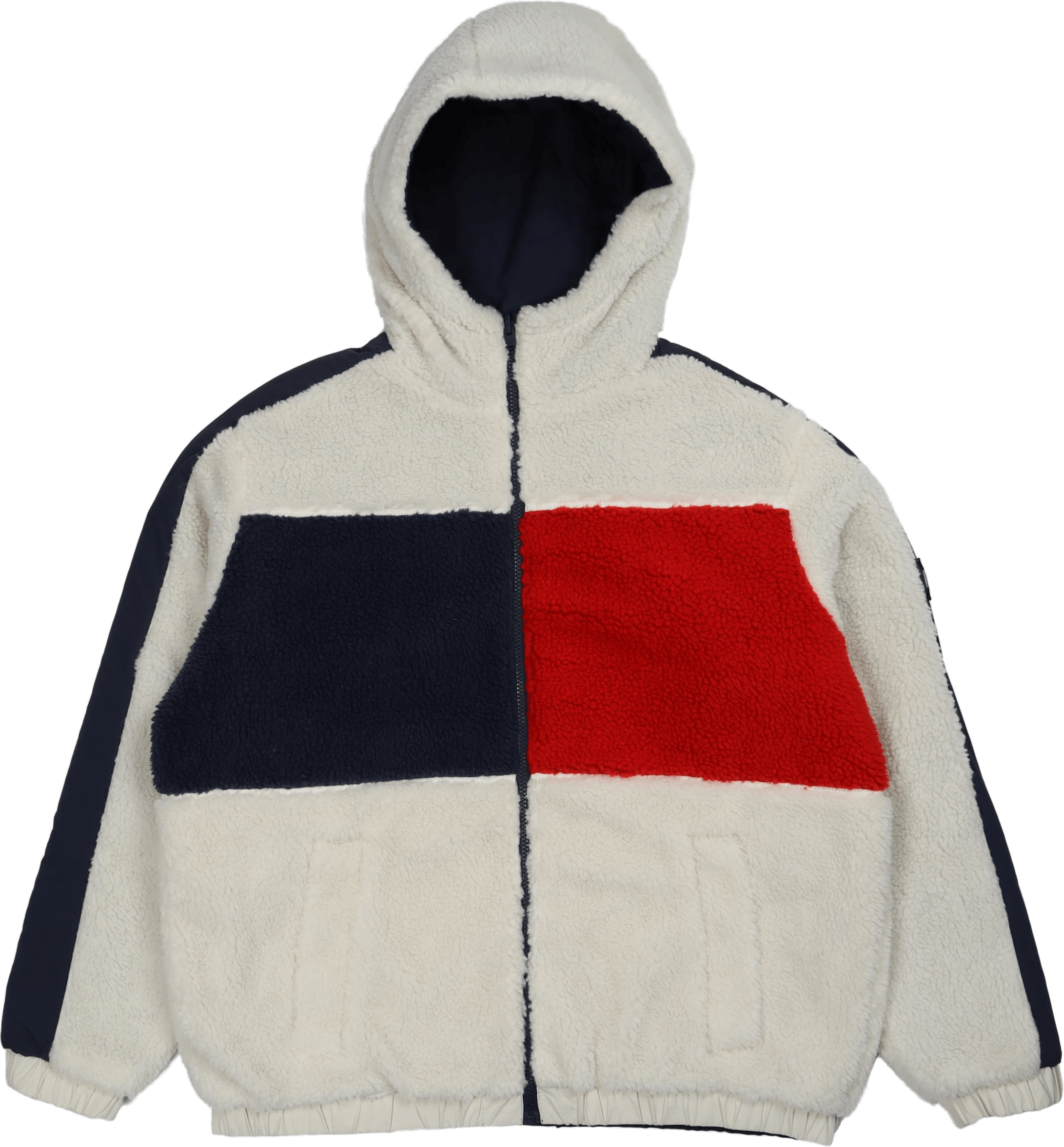 Tjm Reversible Sherpa Jacket Ancient White / Multi, Male, Kleding, jassen, Wit, L
