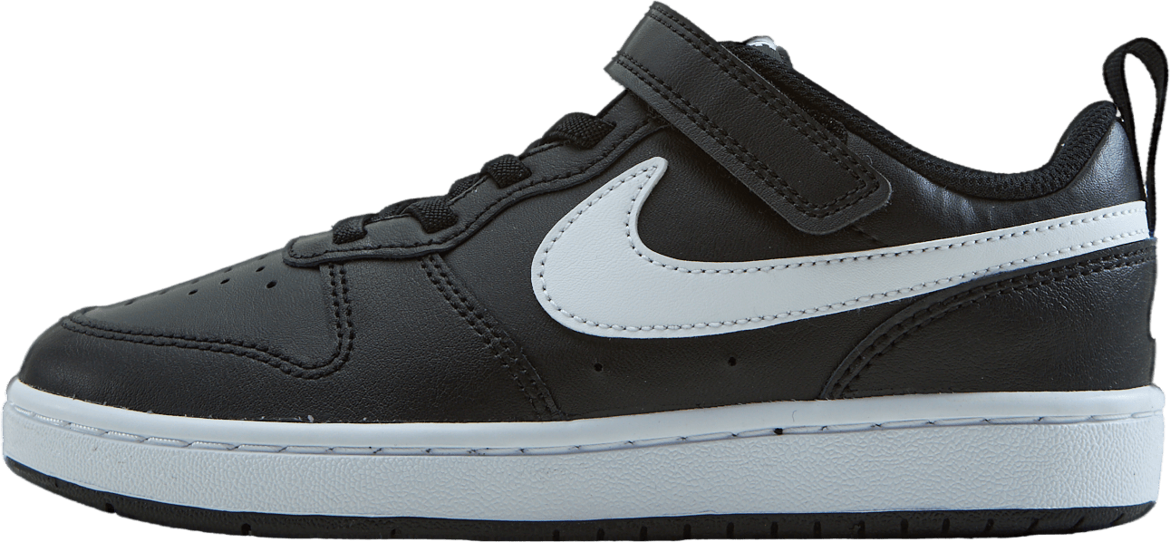 Court Borough Low 2 Little Kids' Shoes BLACK/WHITE, Unisex, Skor, Sneakers, Svart, EU 27,5