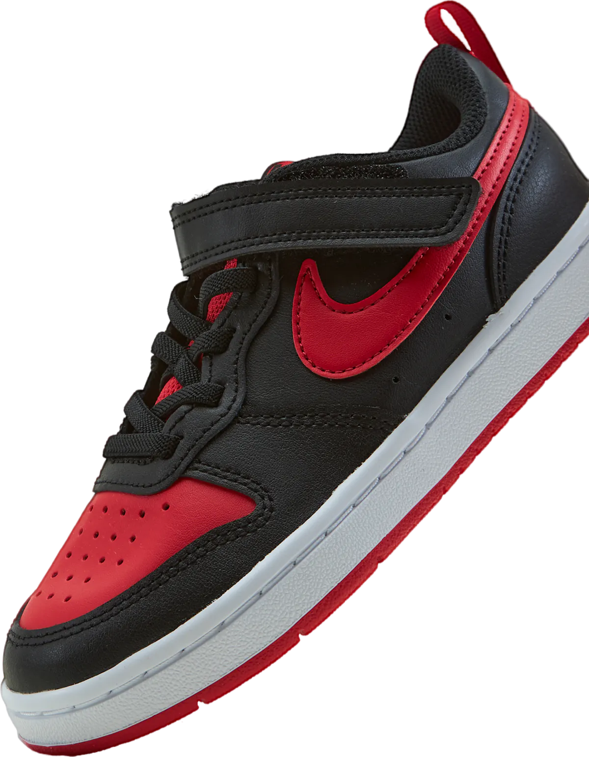 Court Borough Low 2 Little Kids' Shoes BLACK/UNIVERSITY REDWHITE The