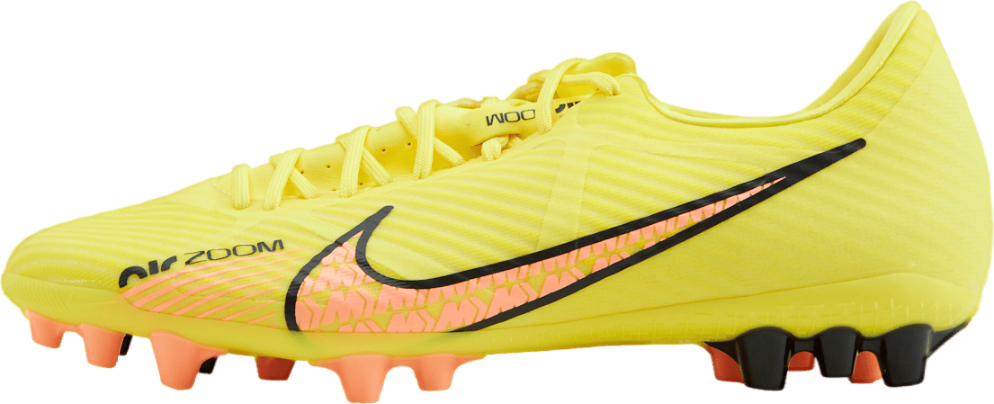 Zoom Vapor 15 Academy Ag Yellow Strike/sunset Glow-coco, Male, Schoenen, Voetbalschoenen, Voetbal, EU 44