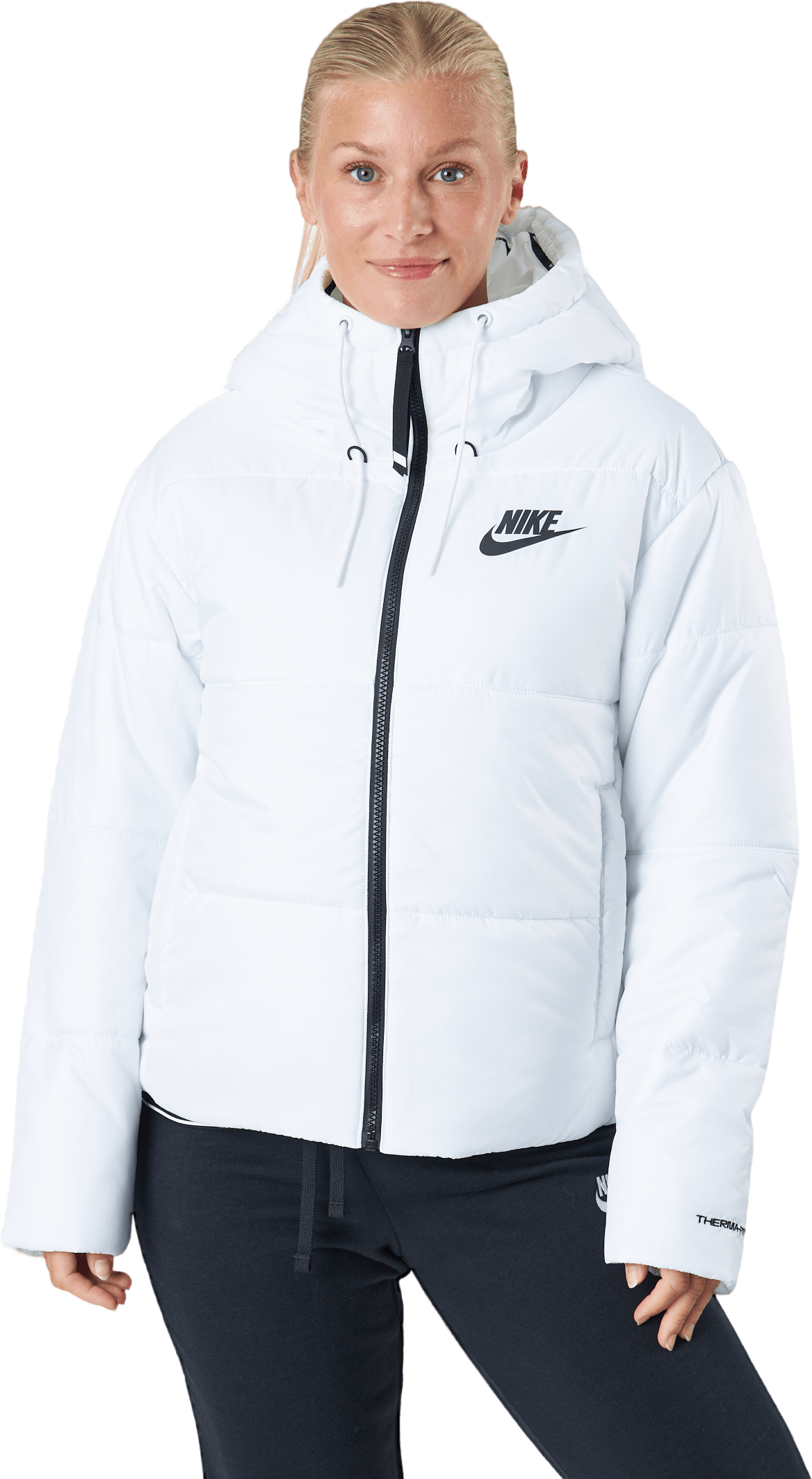 Nike Sportswear Therma-fit Rep White/black/black, Female, Kläder, jackor, Vit, S
