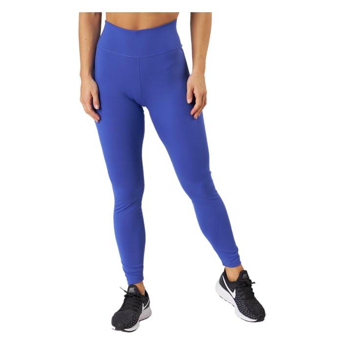 Nike Dri-fit One Women's Mid-r Lapis/white, Female, Kläder, Tights, Träning, Blå, M