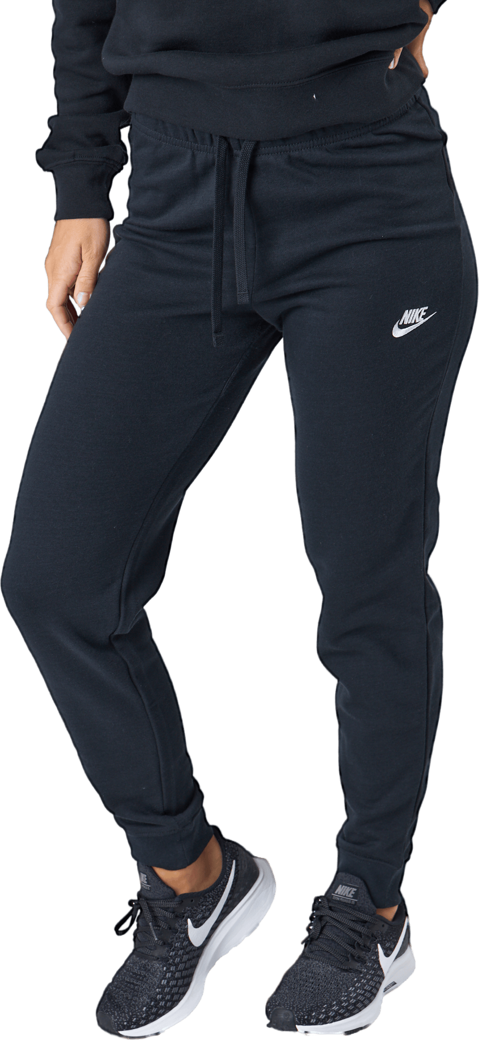 Sportswear Club Fleece Women's Mid-Rise Pants BLACK/WHITE - Bild 2