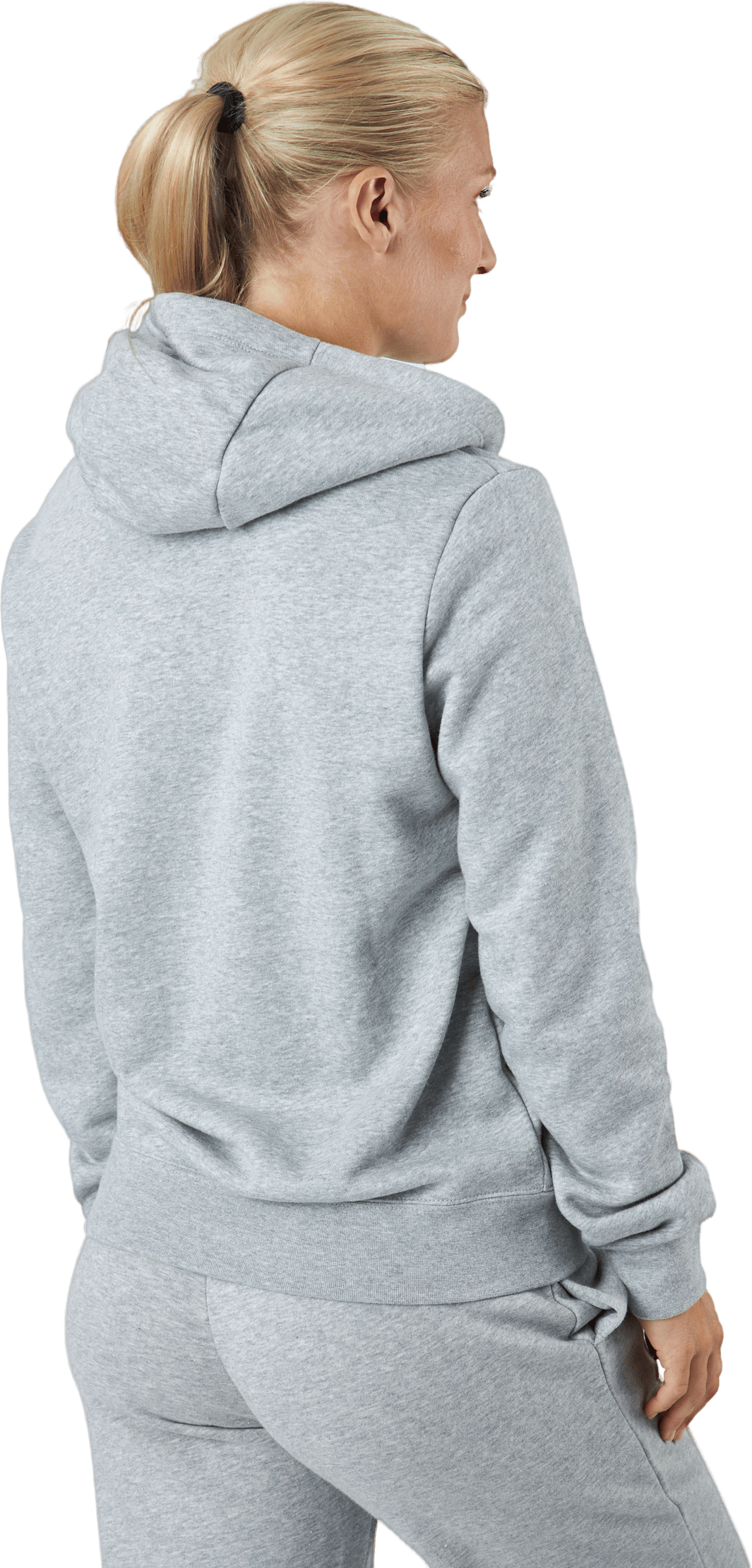 Sportswear Club Fleece Women's Funnel Hoodie DK GREY HEATHER/WHITE - Bild 3