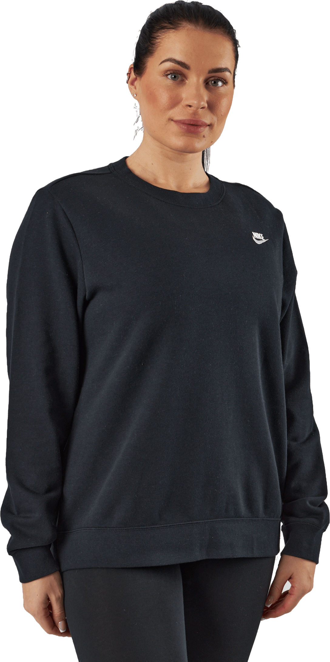 Sportswear Club Fleece Women's Crew BLACK/WHITE - Bild 2