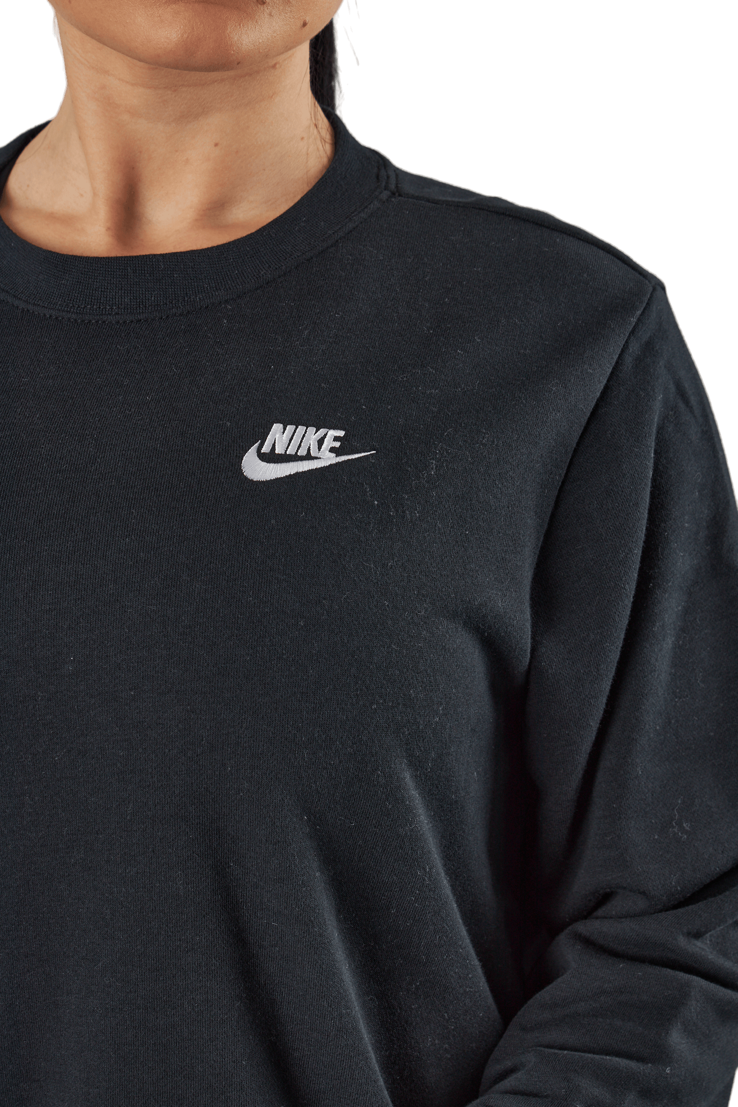 Sportswear Club Fleece Women's Crew BLACK/WHITE - Bild 4