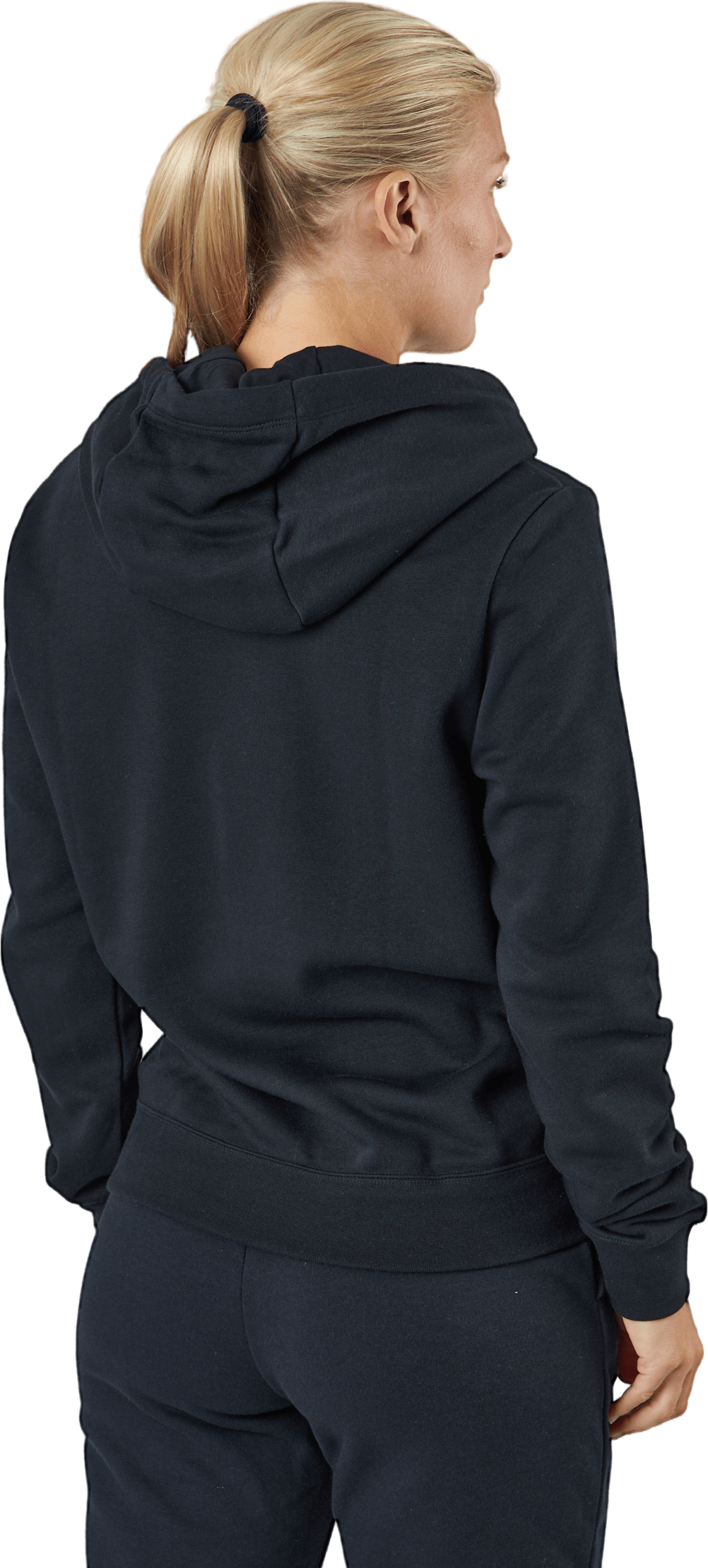 Sportswear Club Fleece Women's Logo Pullover Hoodie BLACK/WHITE - Bild 3