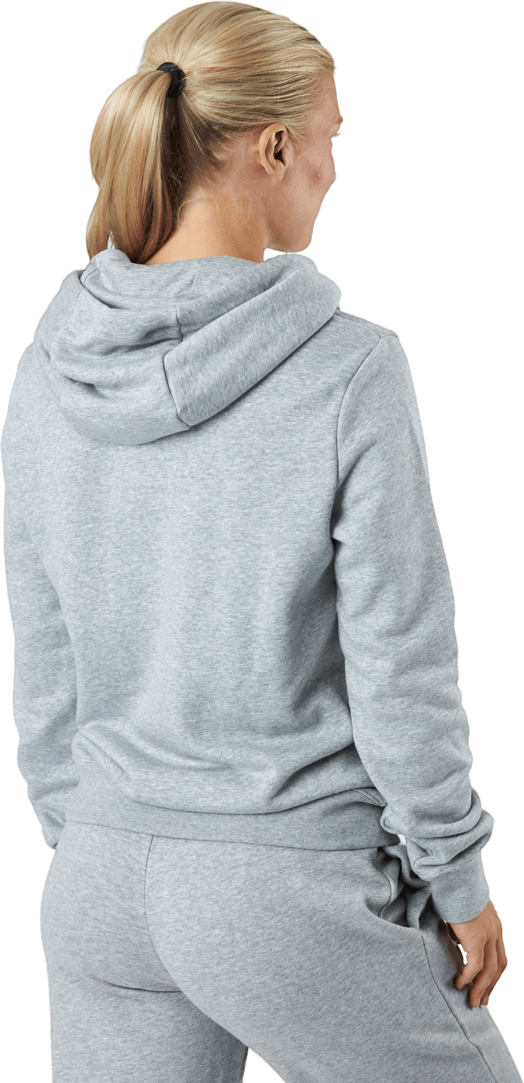 Sportswear Club Fleece Women's Logo Pullover Hoodie DK GREY HEATHER/WHITE - Bild 3
